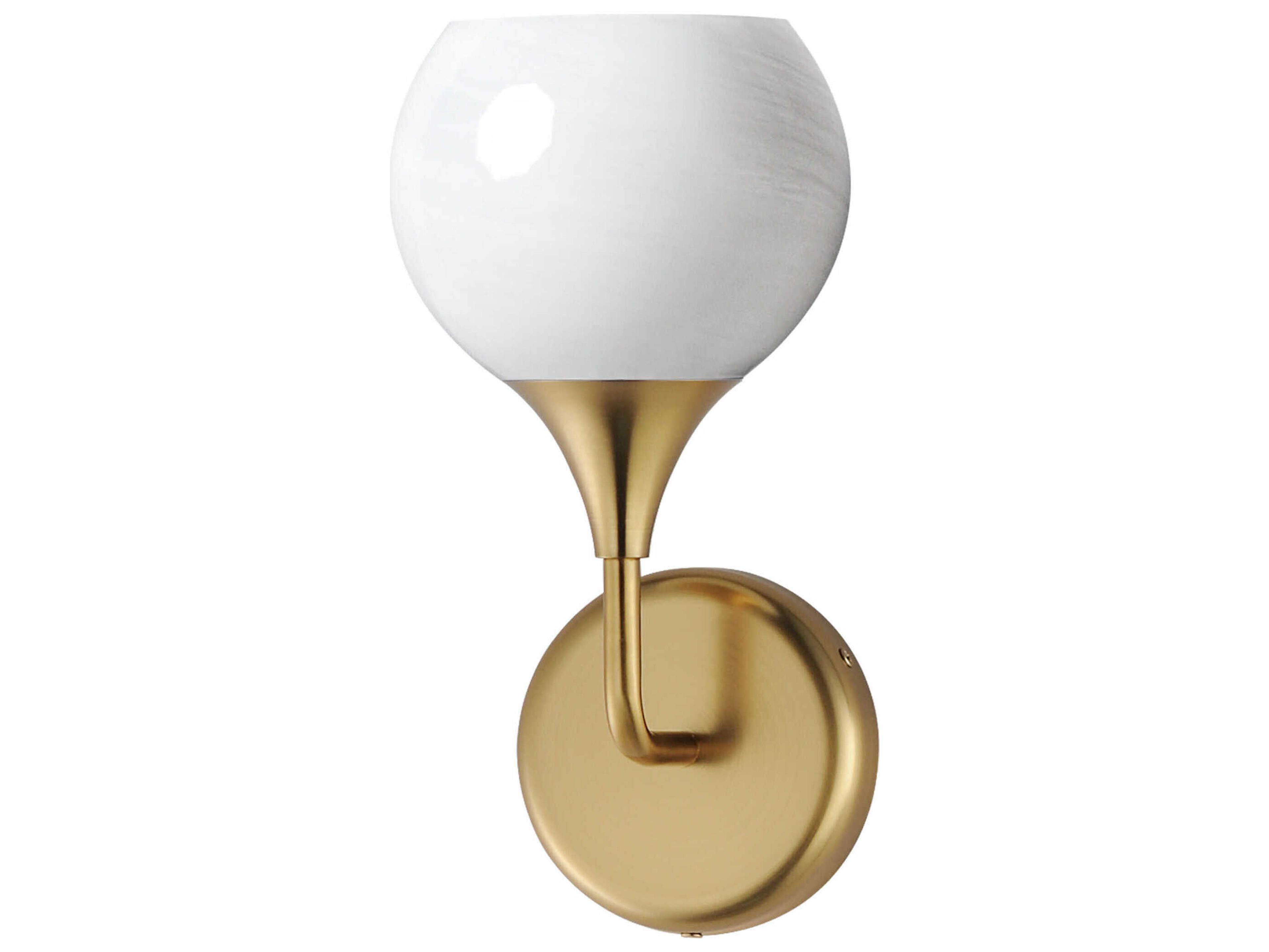 Neve 1-Light Natural Aged Brass Wall Sconce