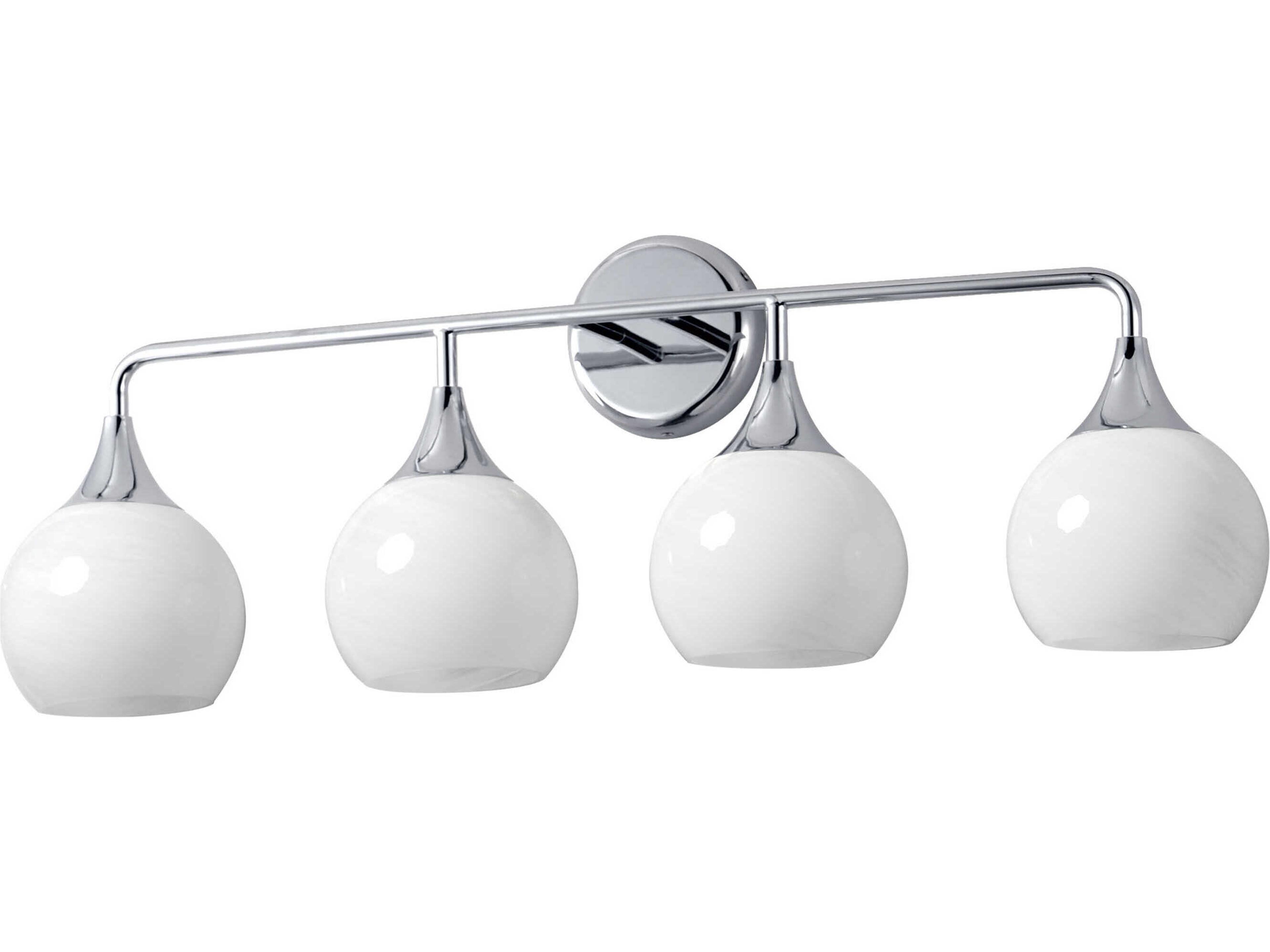 Neve 4-Light Polished Chrome Vanity Light