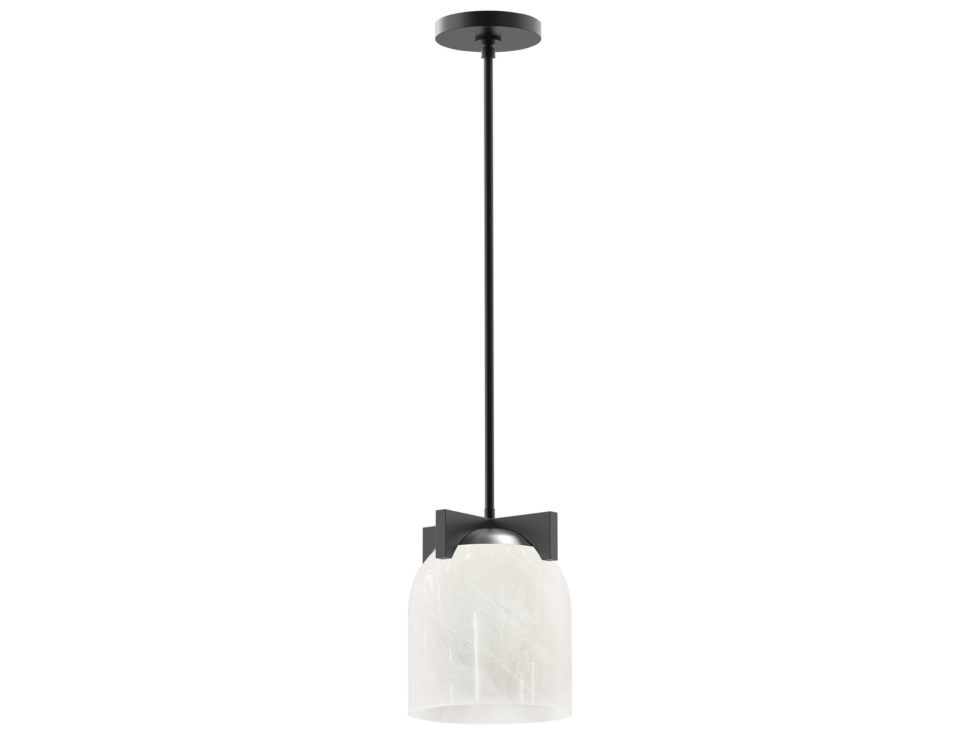 Scoop 1-Light Black Bell Mini Pendant