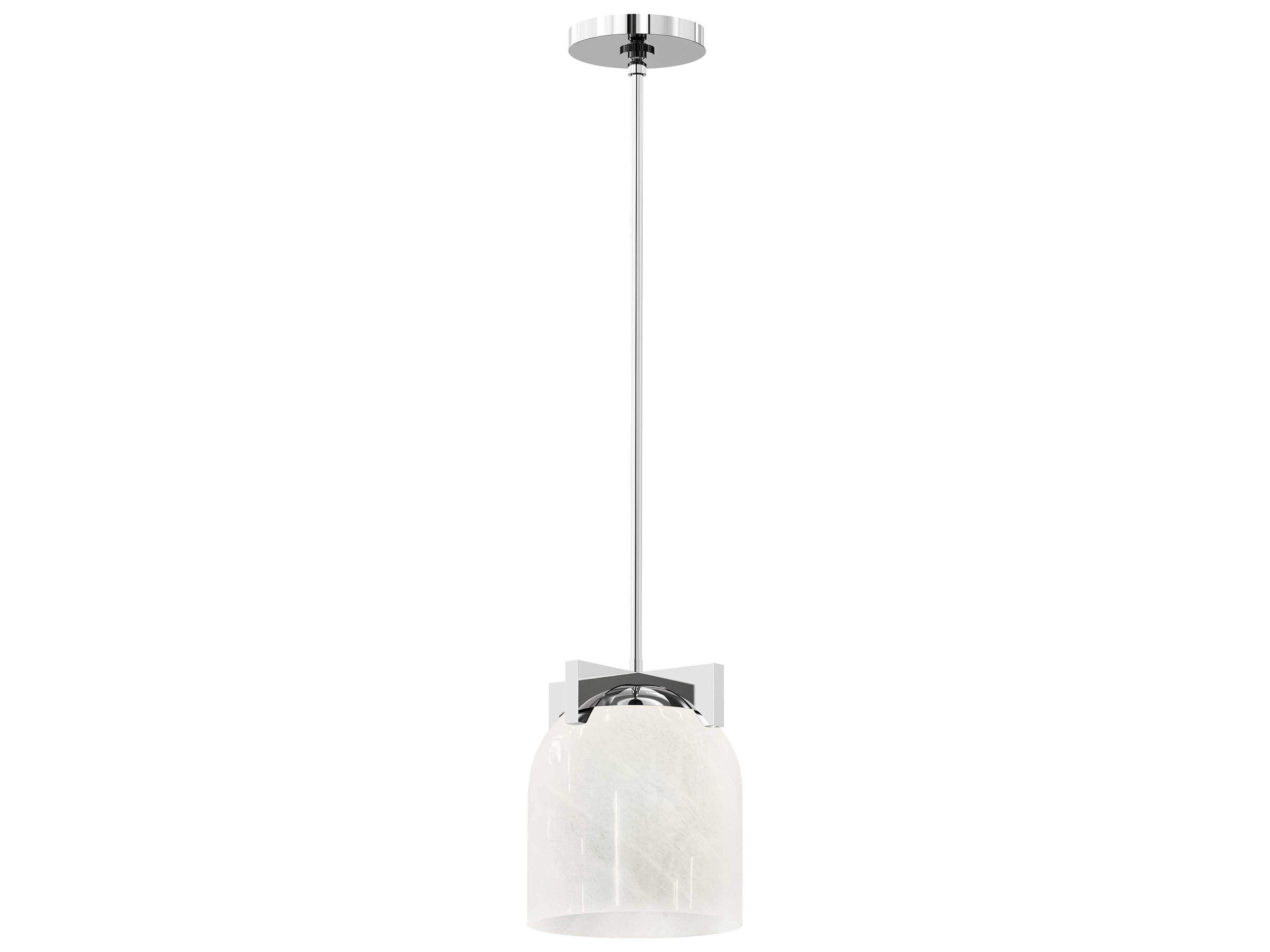 Scoop 1-Light Polished Chrome Bell Mini Pendant