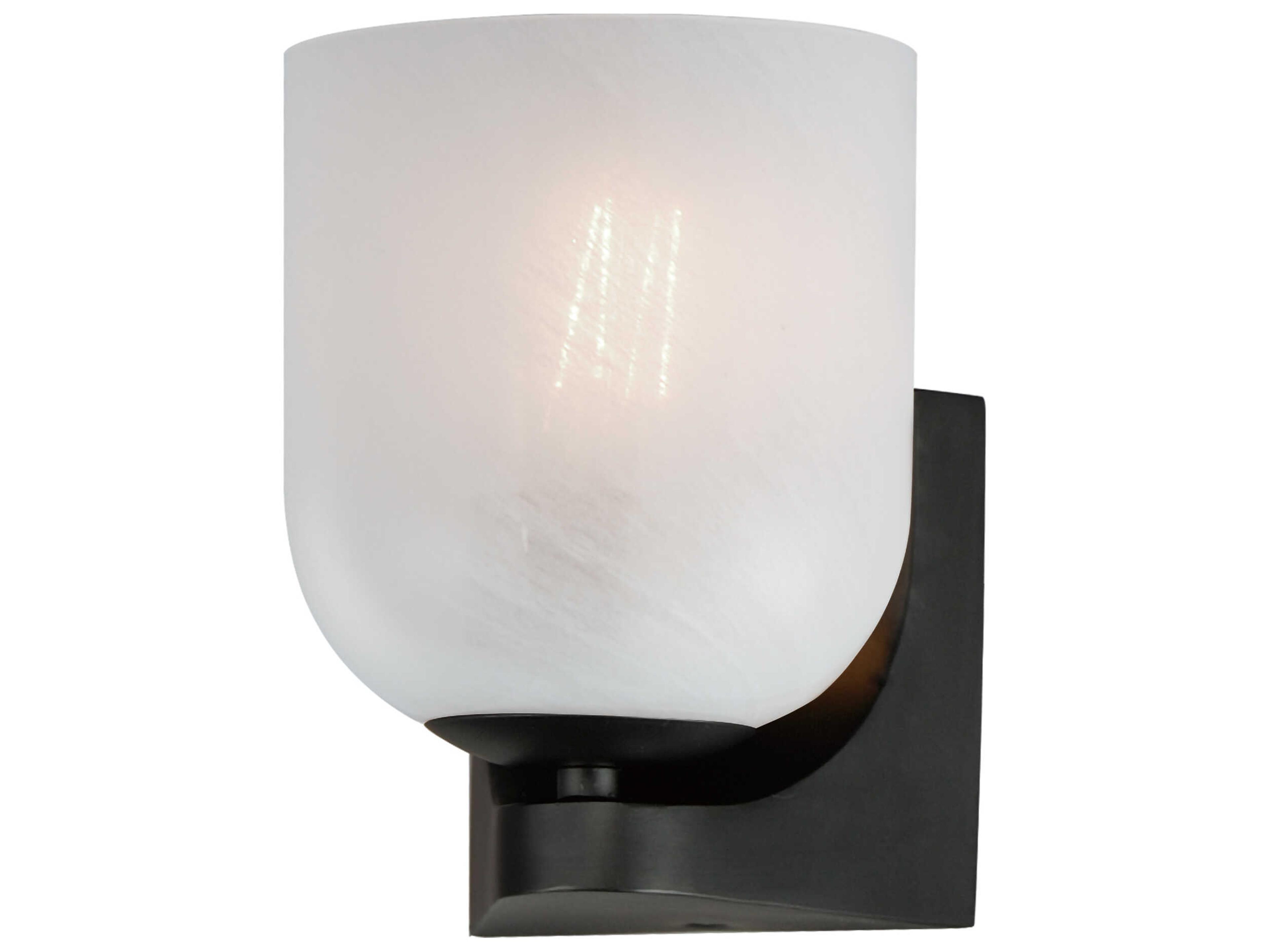 Scoop 1-Light Black Wall Sconce