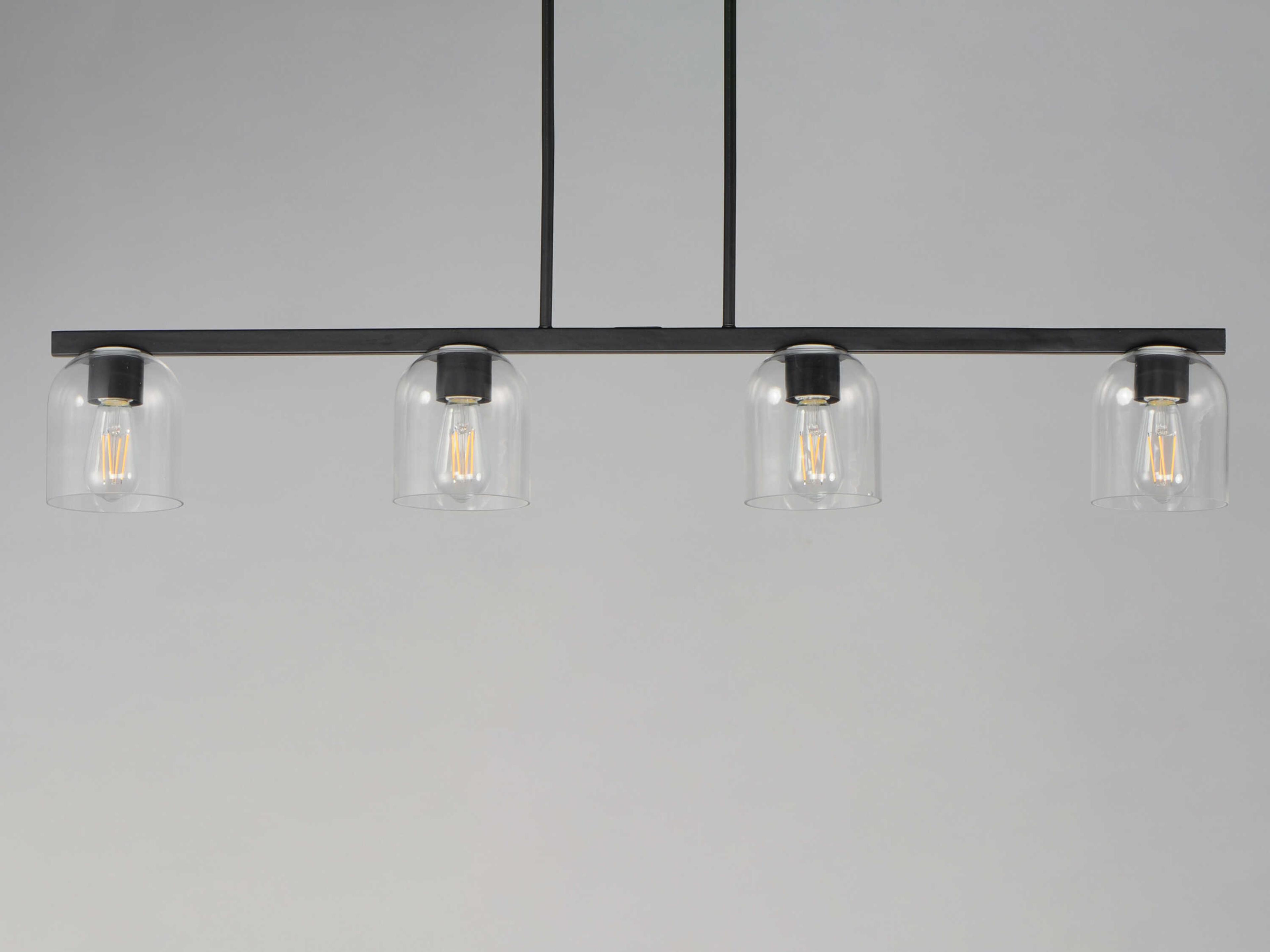 Maxim Lighting Scoop 4-Light Black Bell Island Pendant