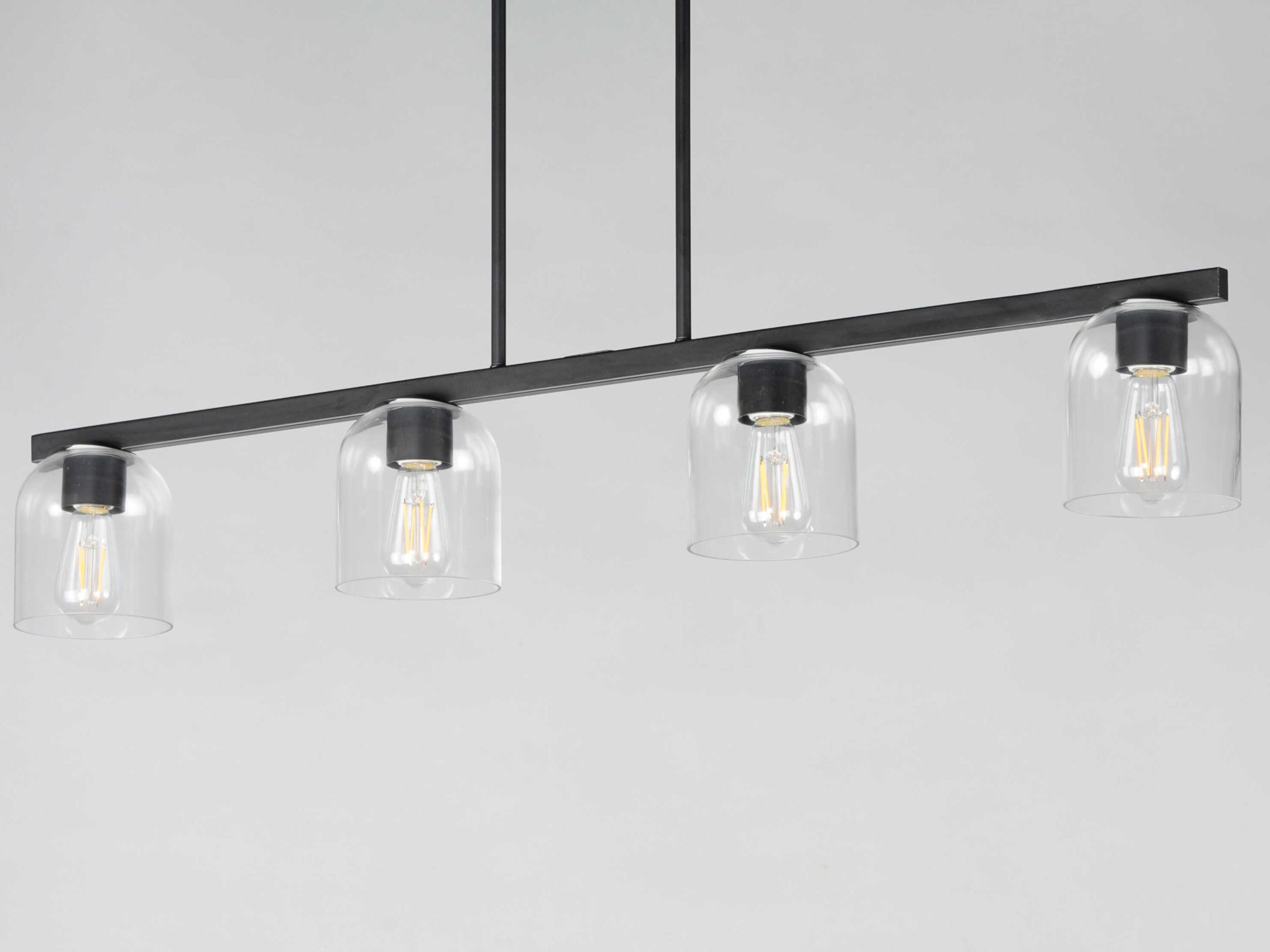 Maxim Lighting Scoop 4-Light Black Bell Island Pendant