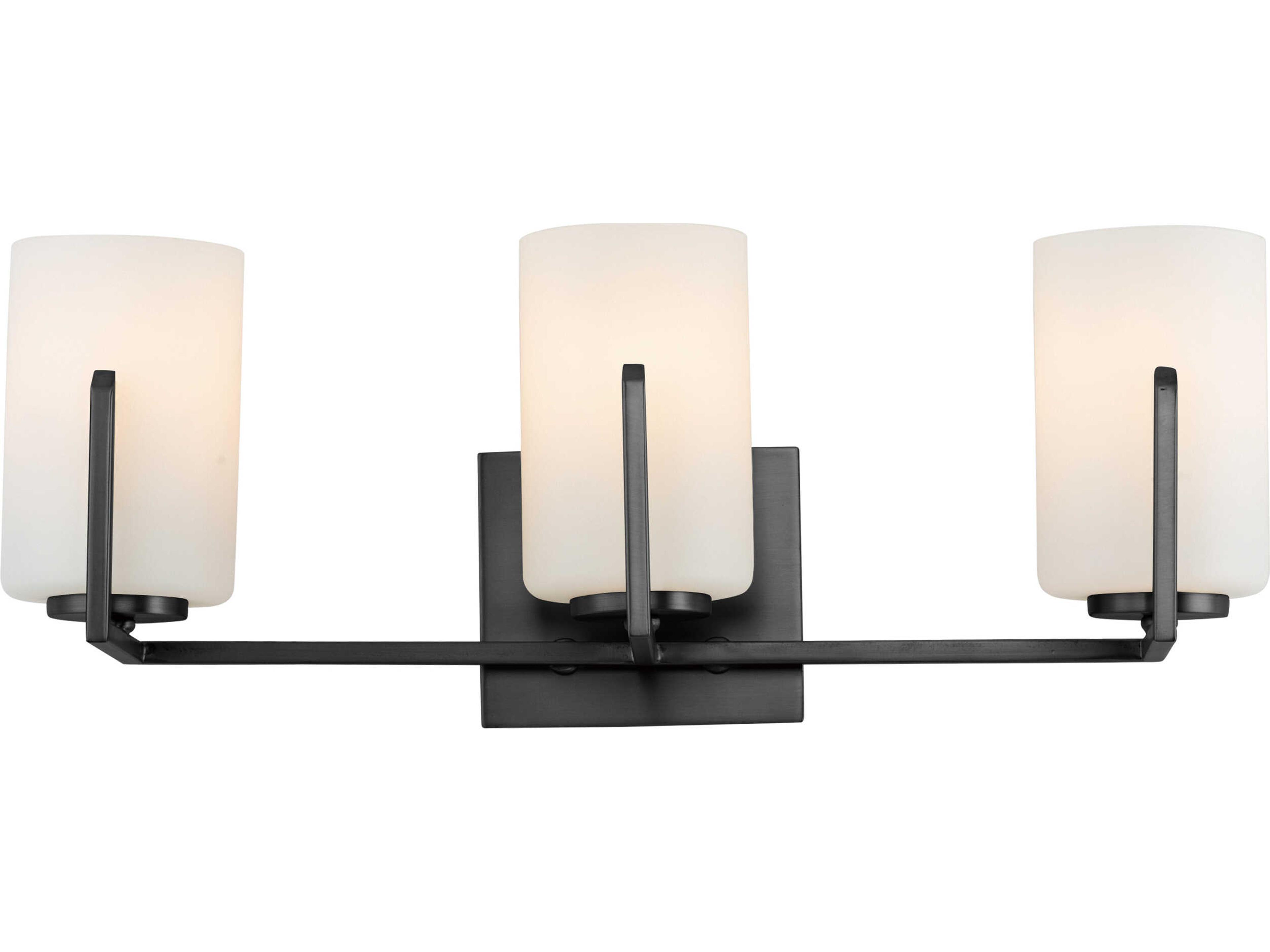 Dart 3-Light Black Vanity Light