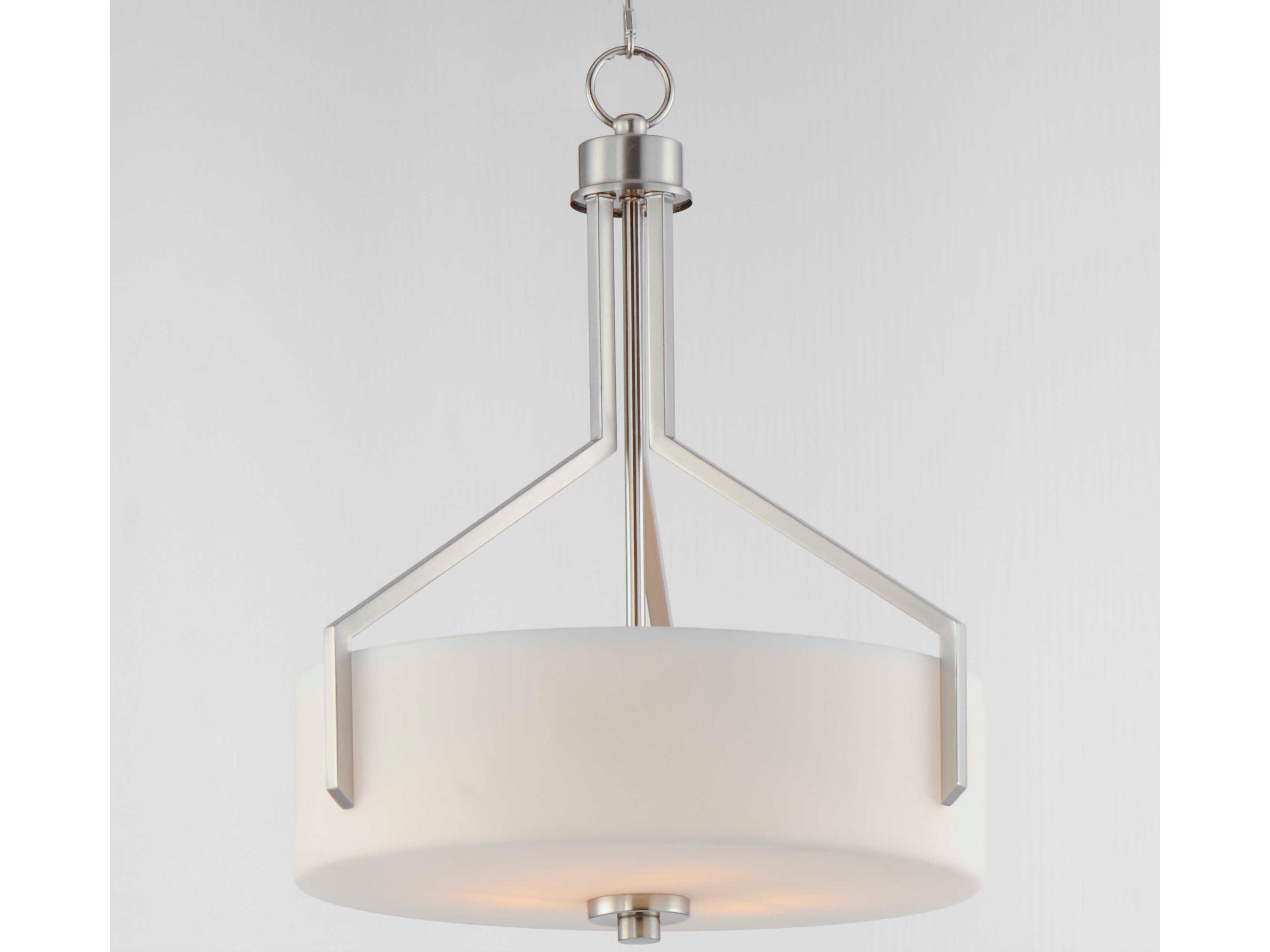 Maxim Lighting Dart 3-Light Satin Nickel Drum Pendant