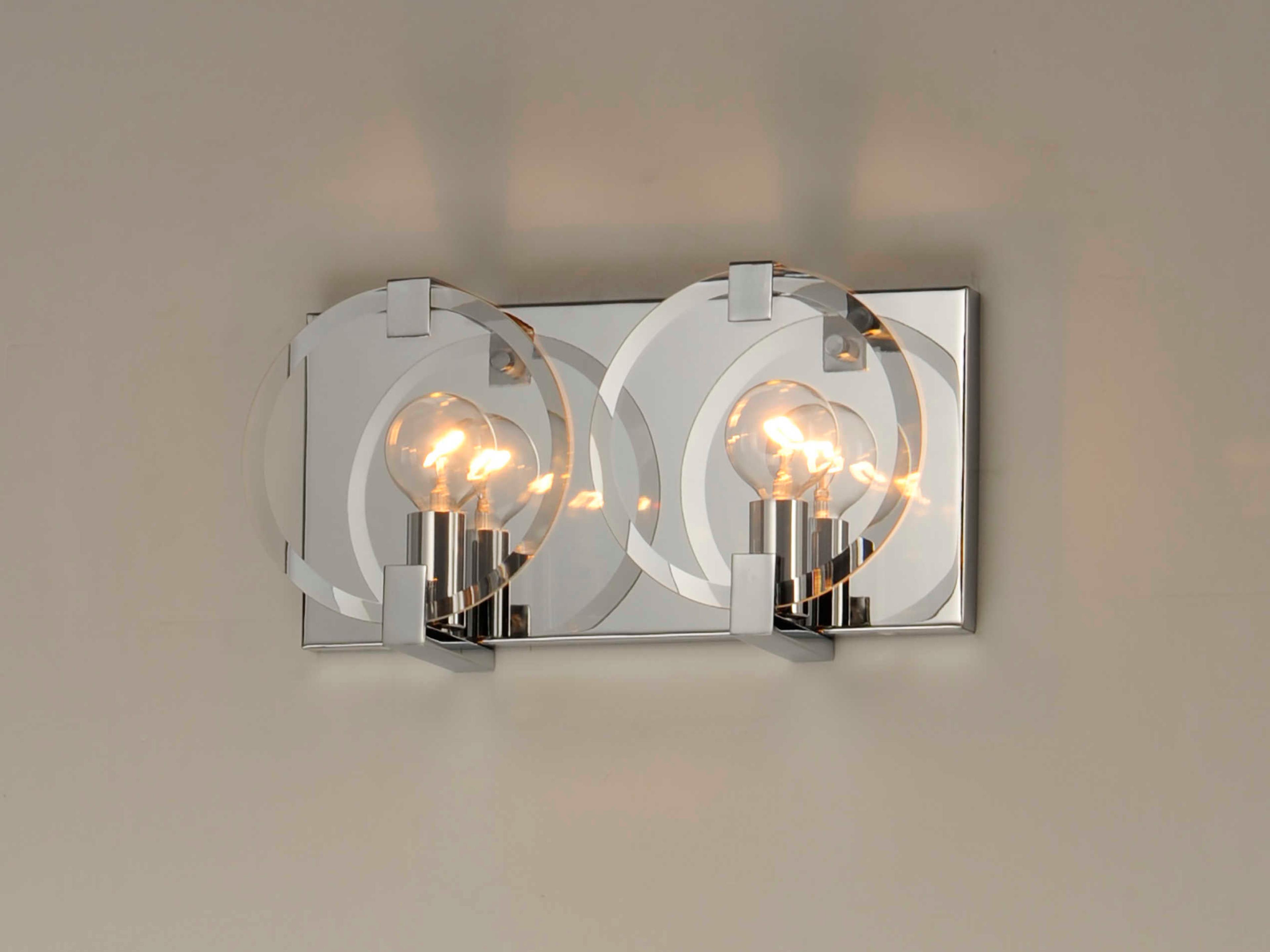 Maxim Lighting Looking Glass 2-Light Polished Chrome Wall Sconce