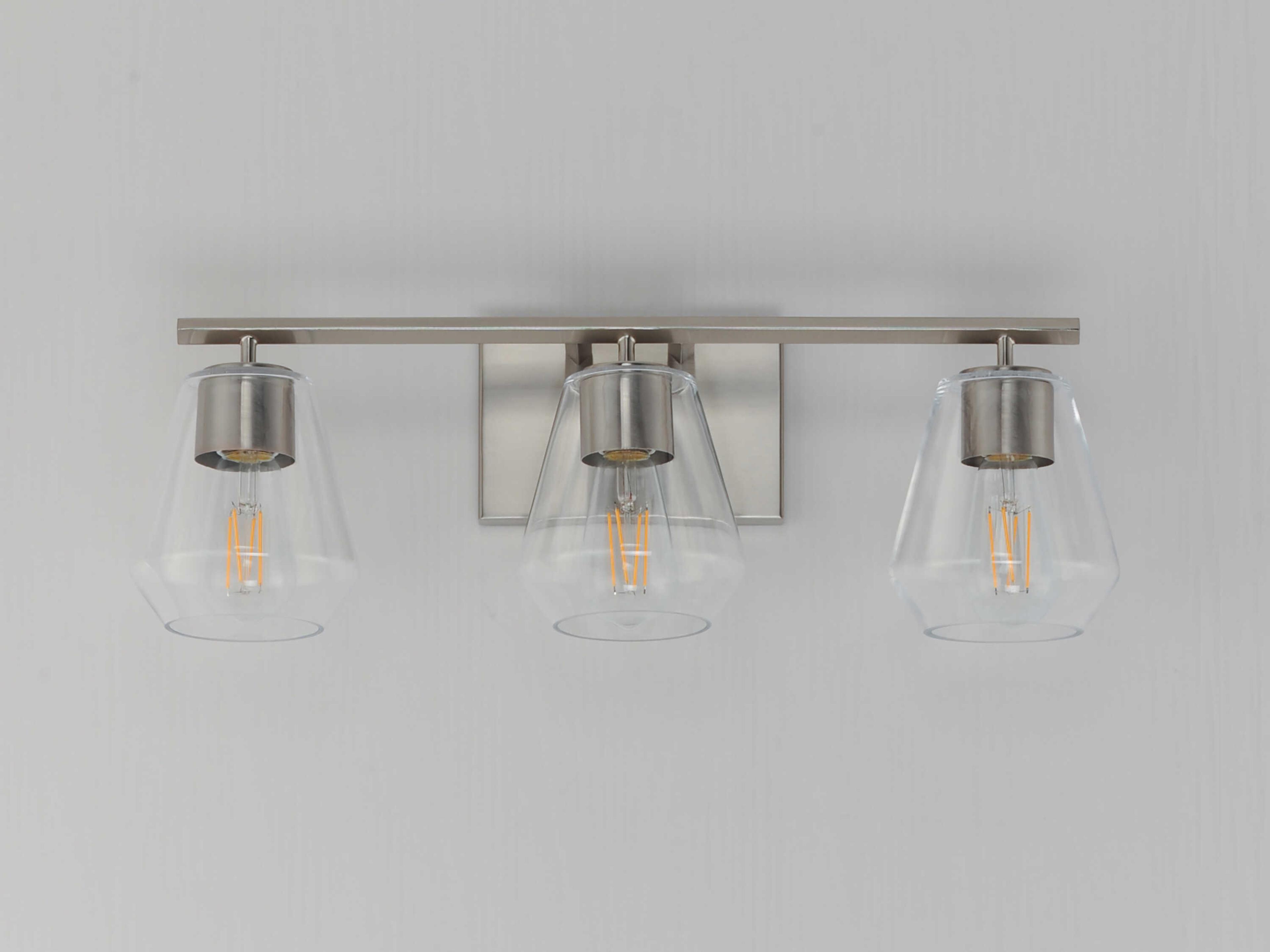 Maxim Lighting Geode 3-Light Satin Nickel Vanity Light