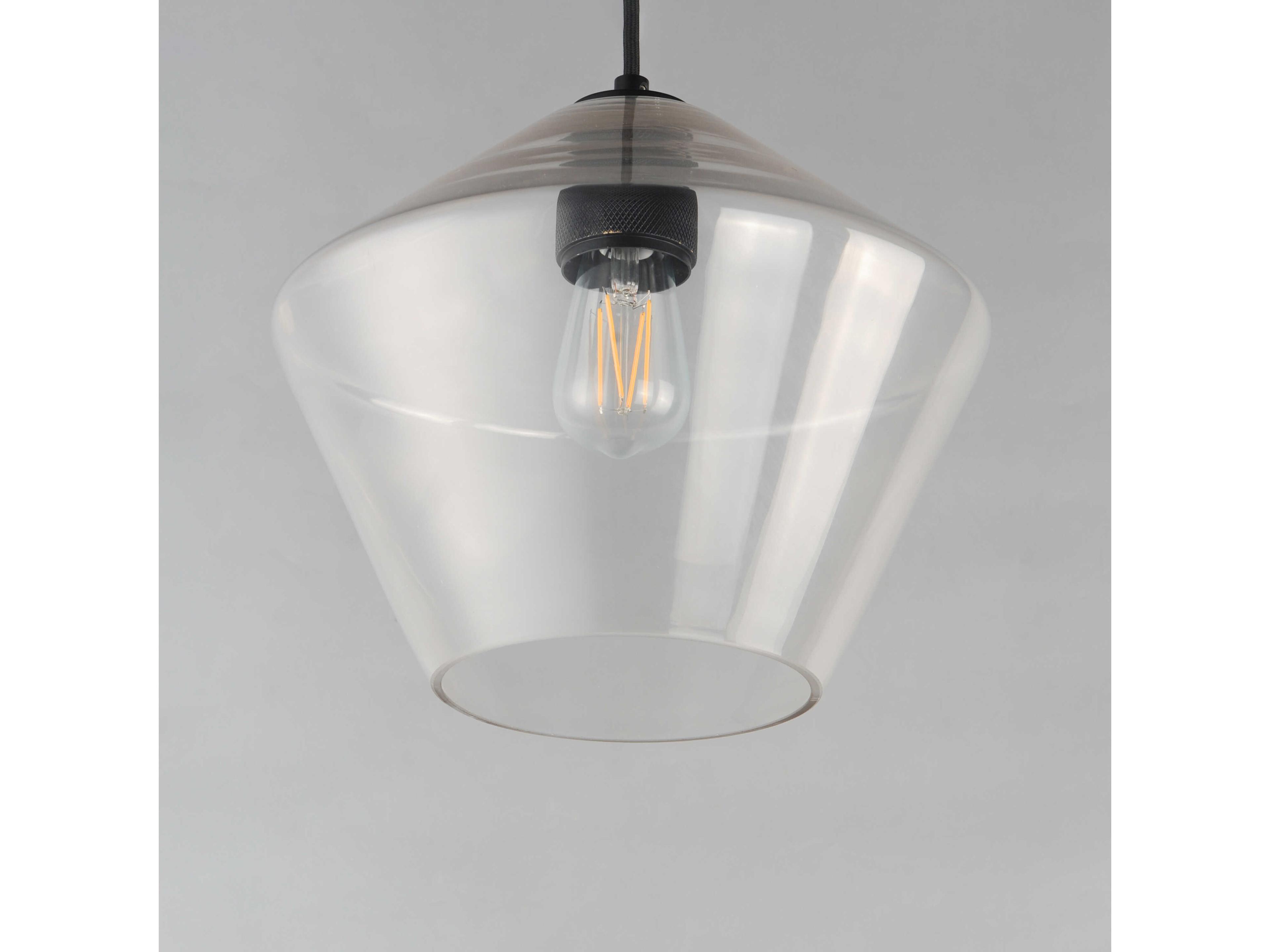 Maxim Lighting Geode 1-Light Black Mini Pendant