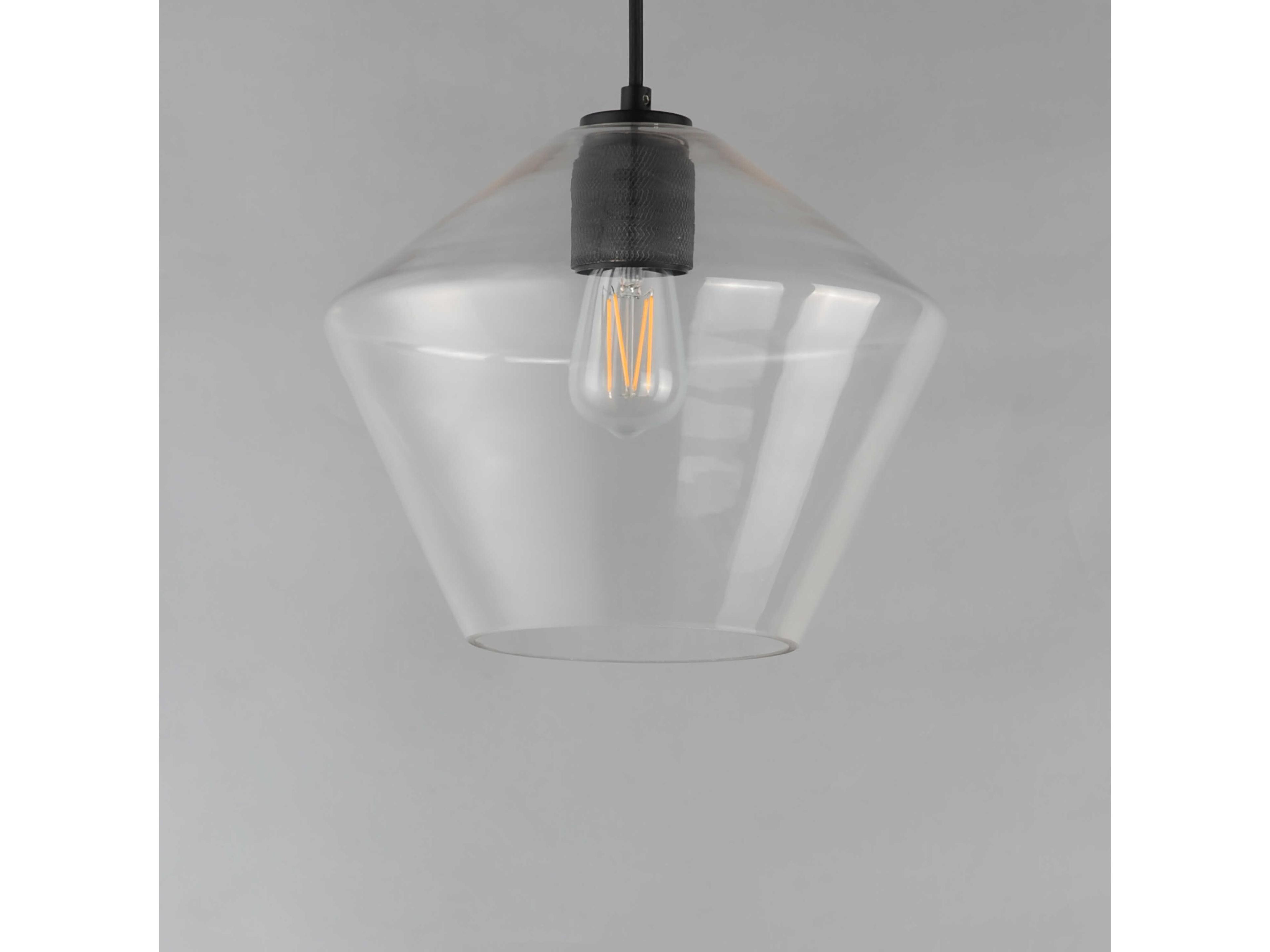 Maxim Lighting Geode 1-Light Black Mini Pendant