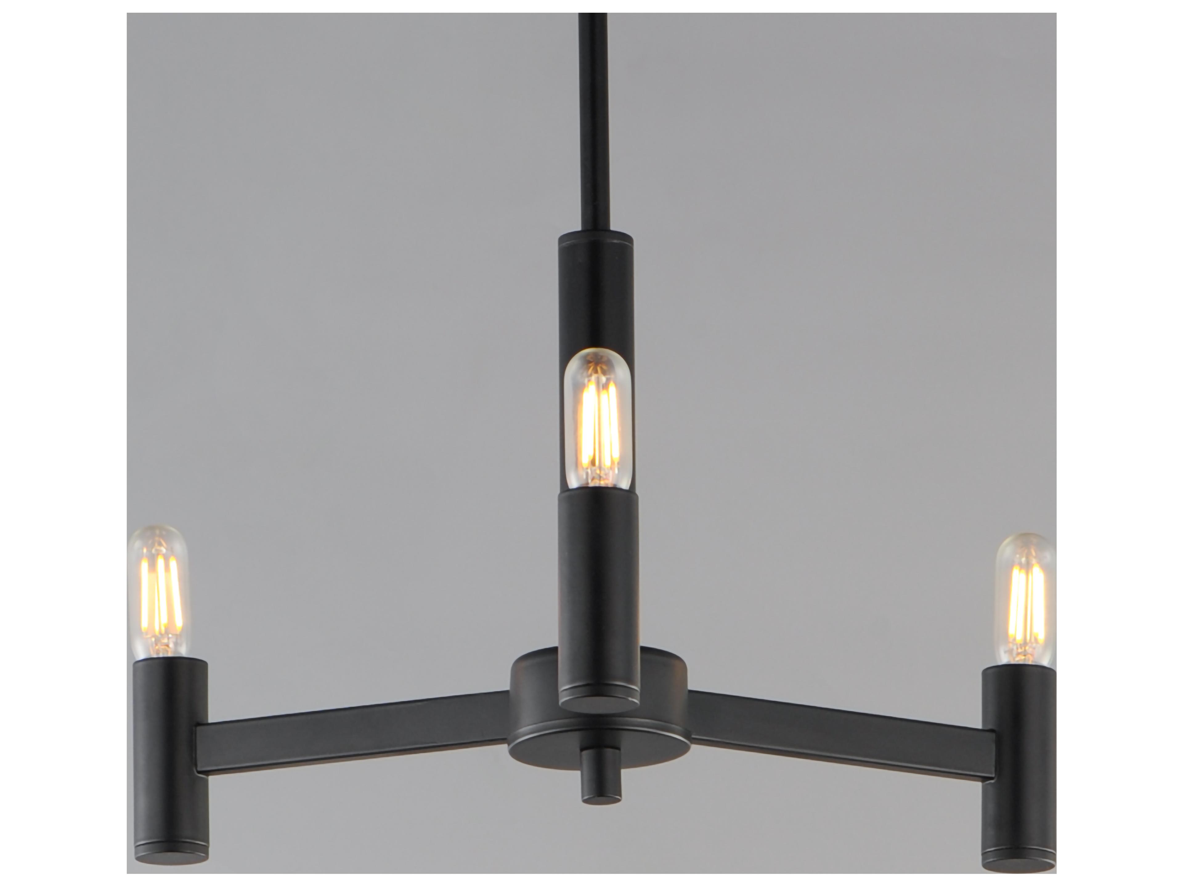 Maxim Lighting Emana 3- Light Black Chandelier