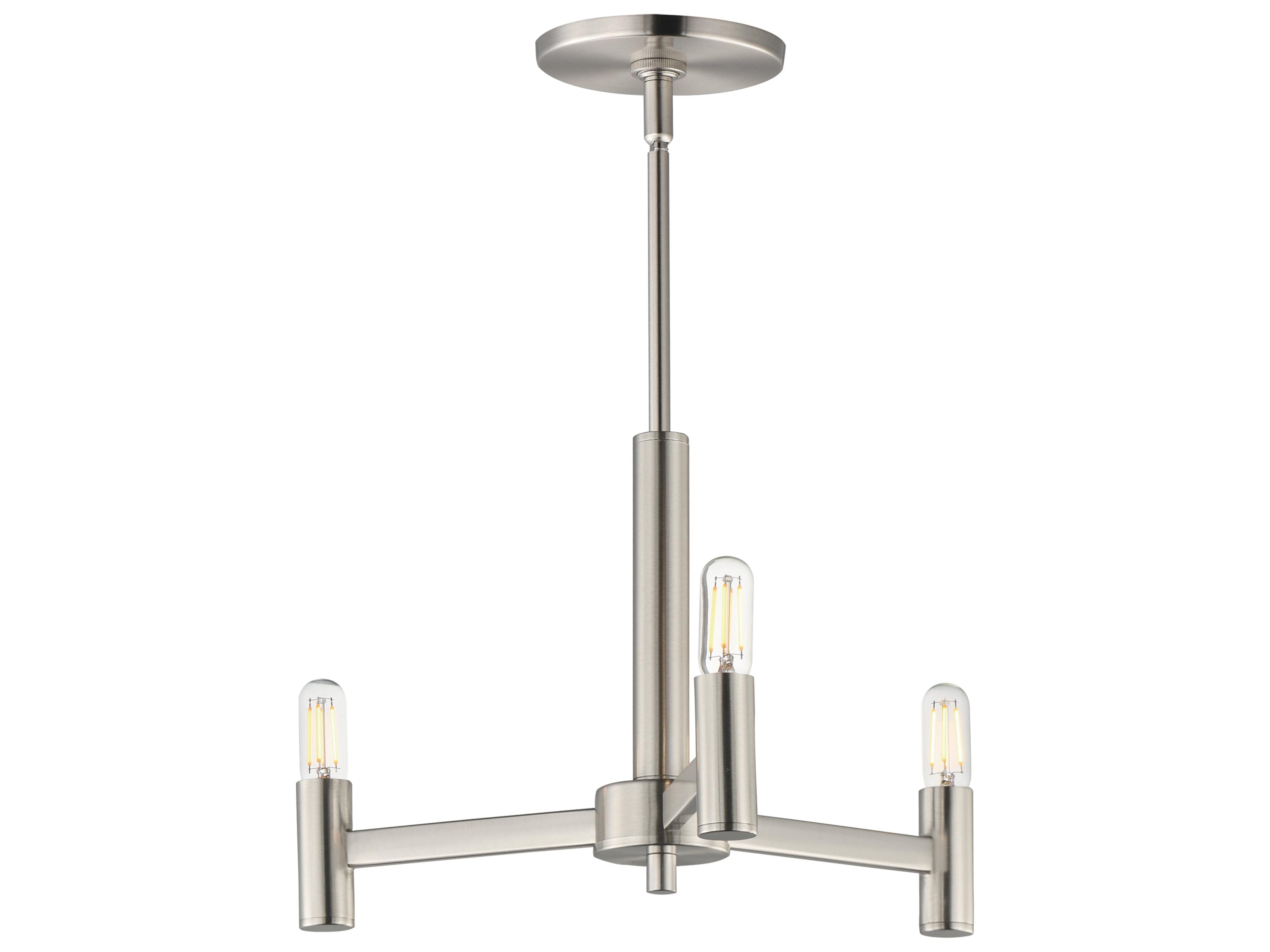 Emana 3- Light Satin Nickel Chandelier