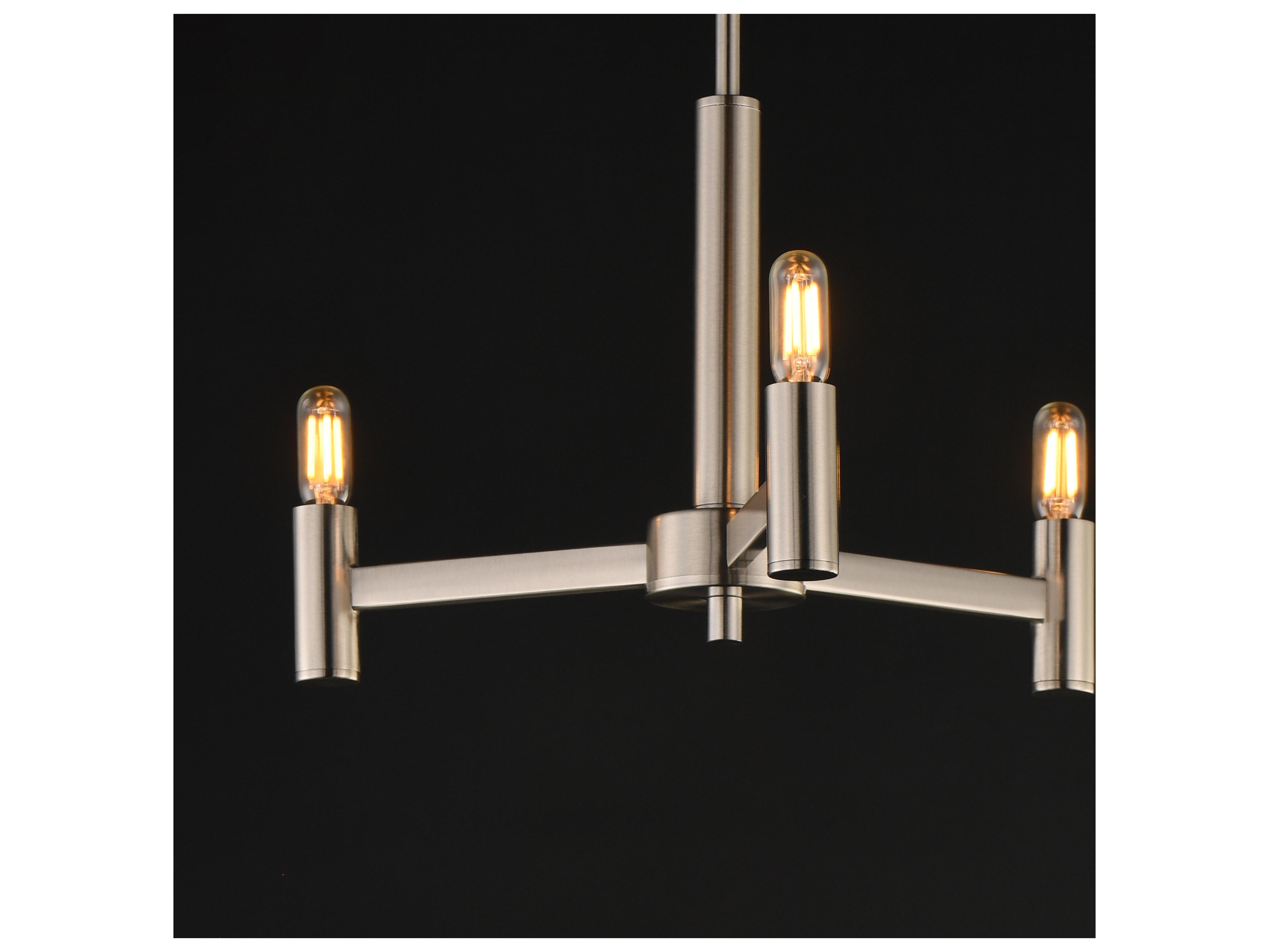 Maxim Lighting Emana 3- Light Satin Nickel Chandelier