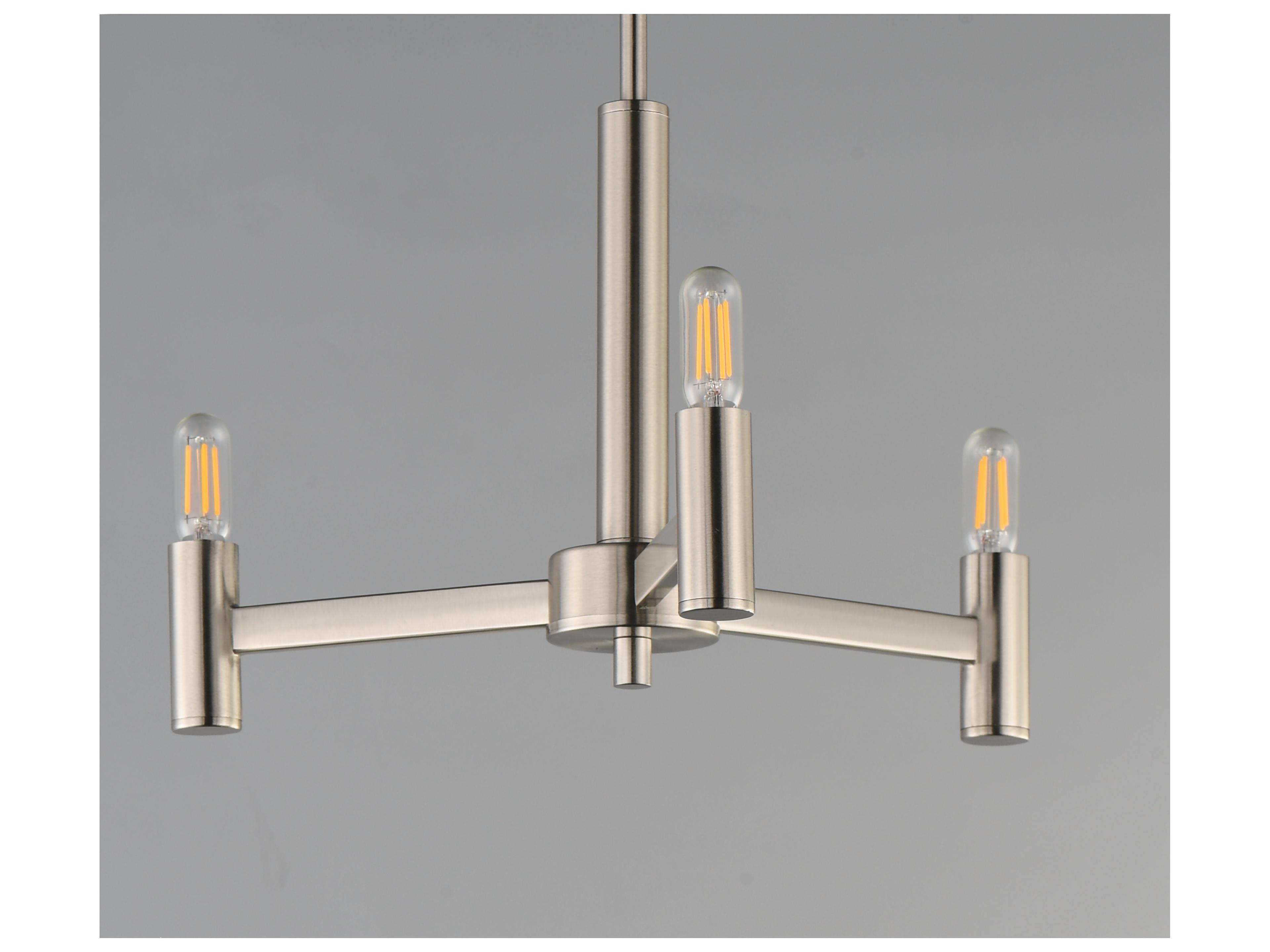 Maxim Lighting Emana 3- Light Satin Nickel Chandelier