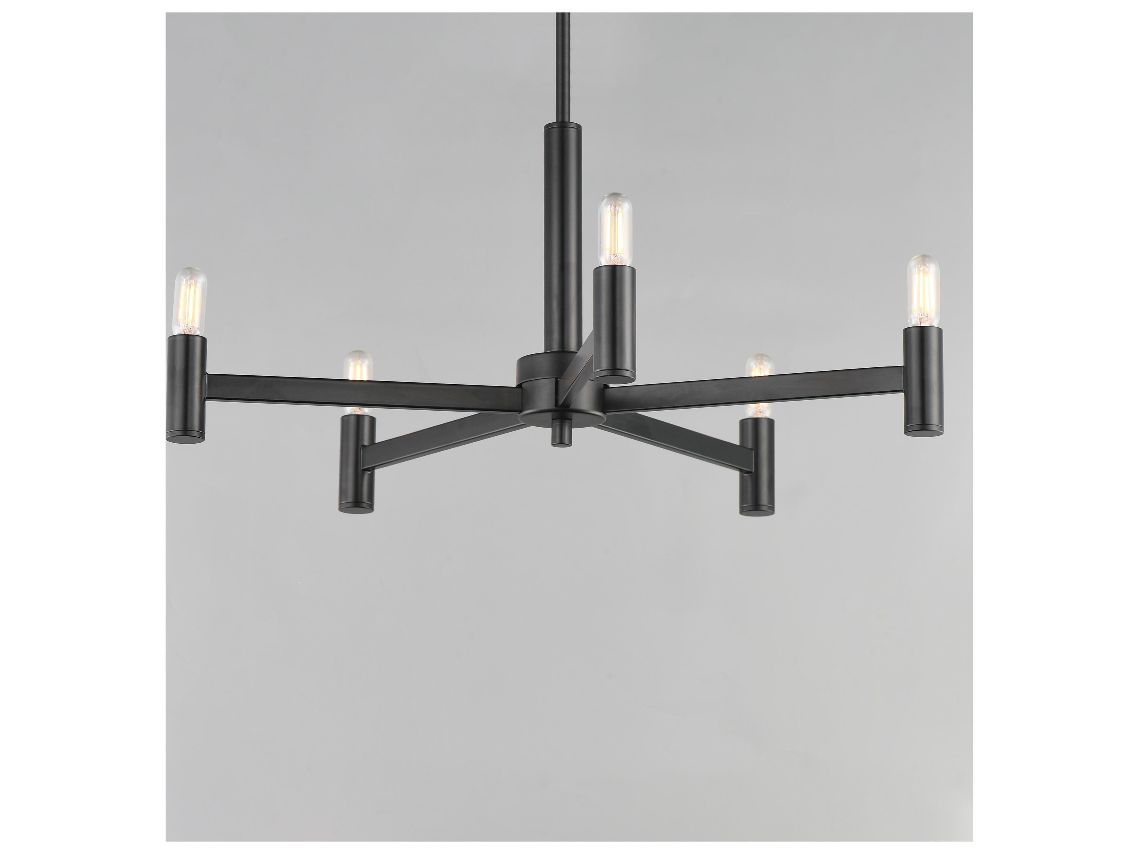 Maxim Lighting Emana 5- Light Black Chandelier