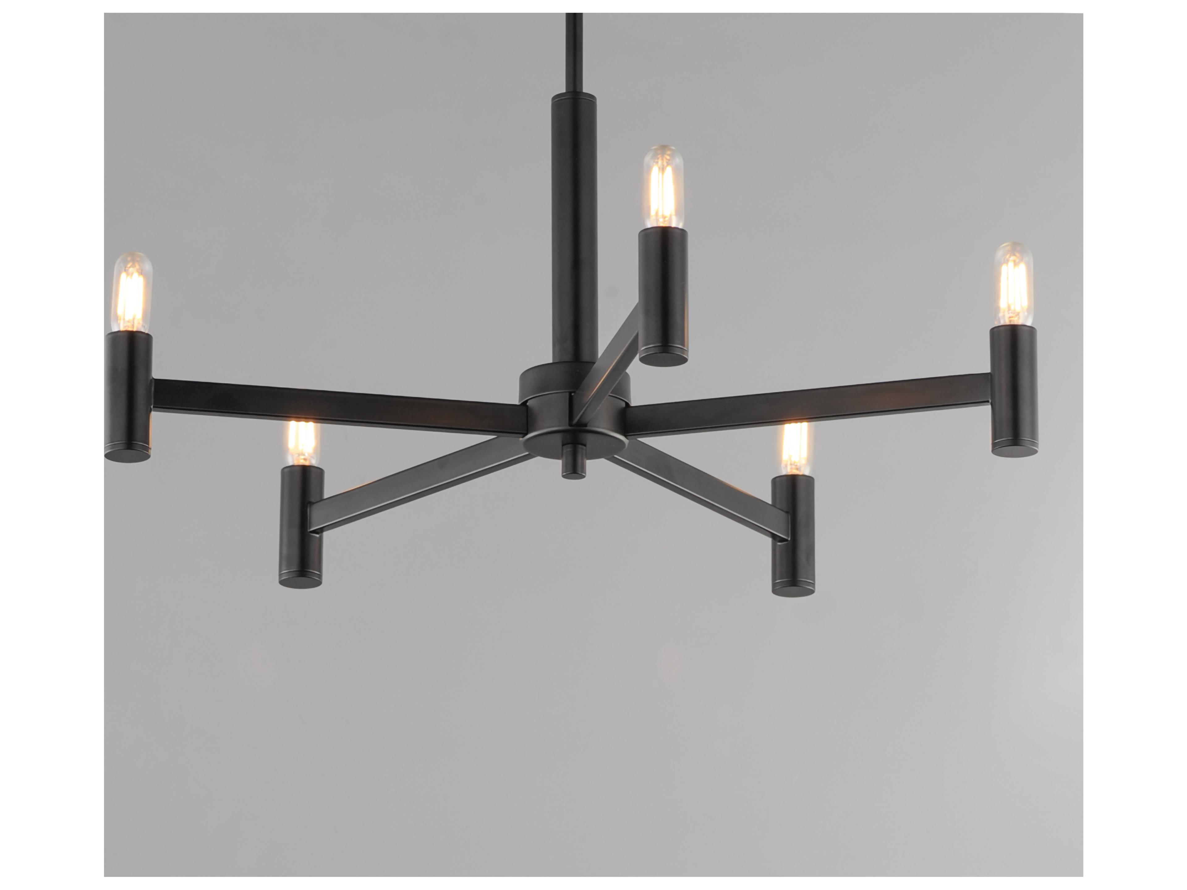 Maxim Lighting Emana 5- Light Black Chandelier
