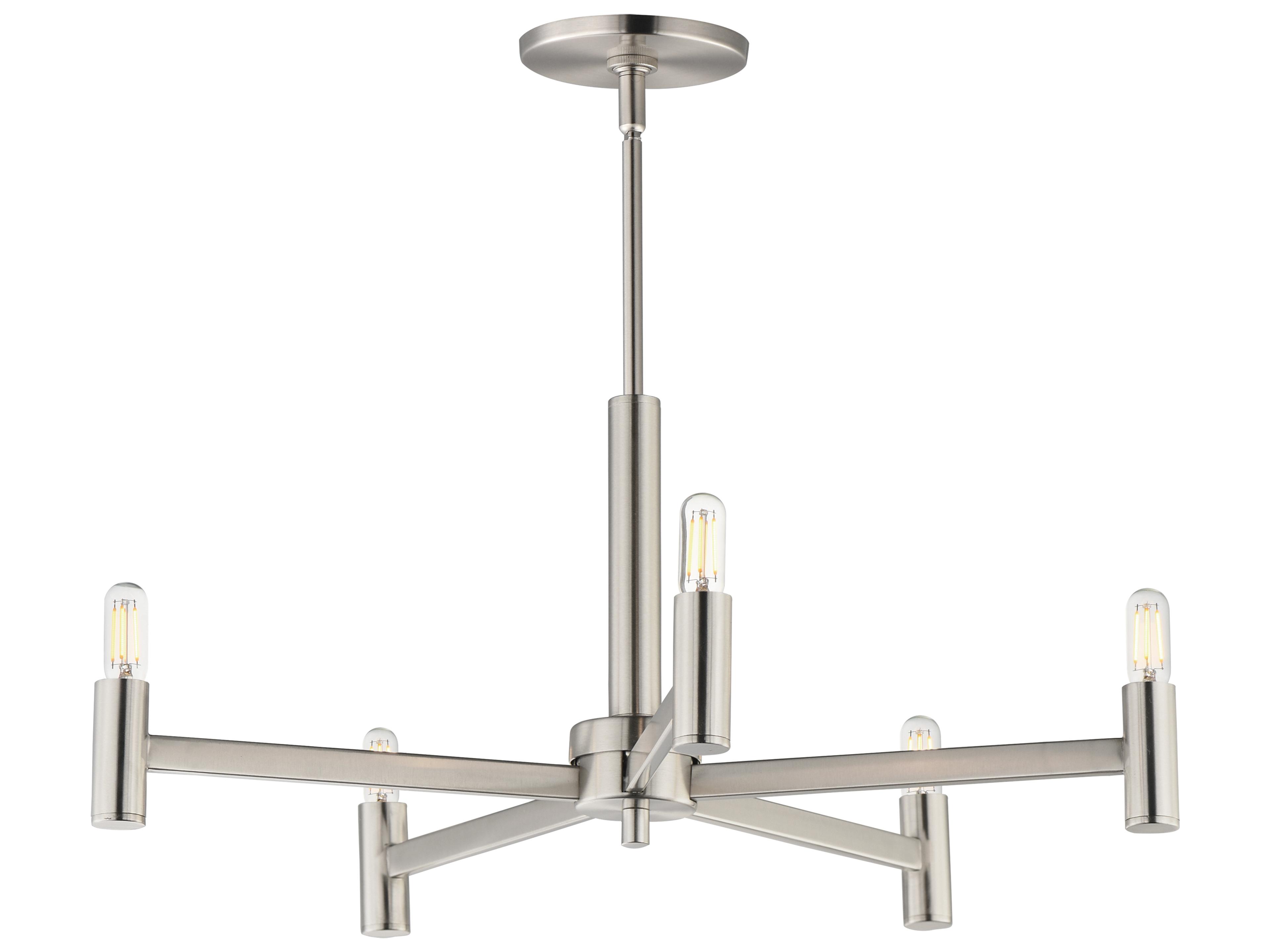 Emana 5- Light Satin Nickel Chandelier