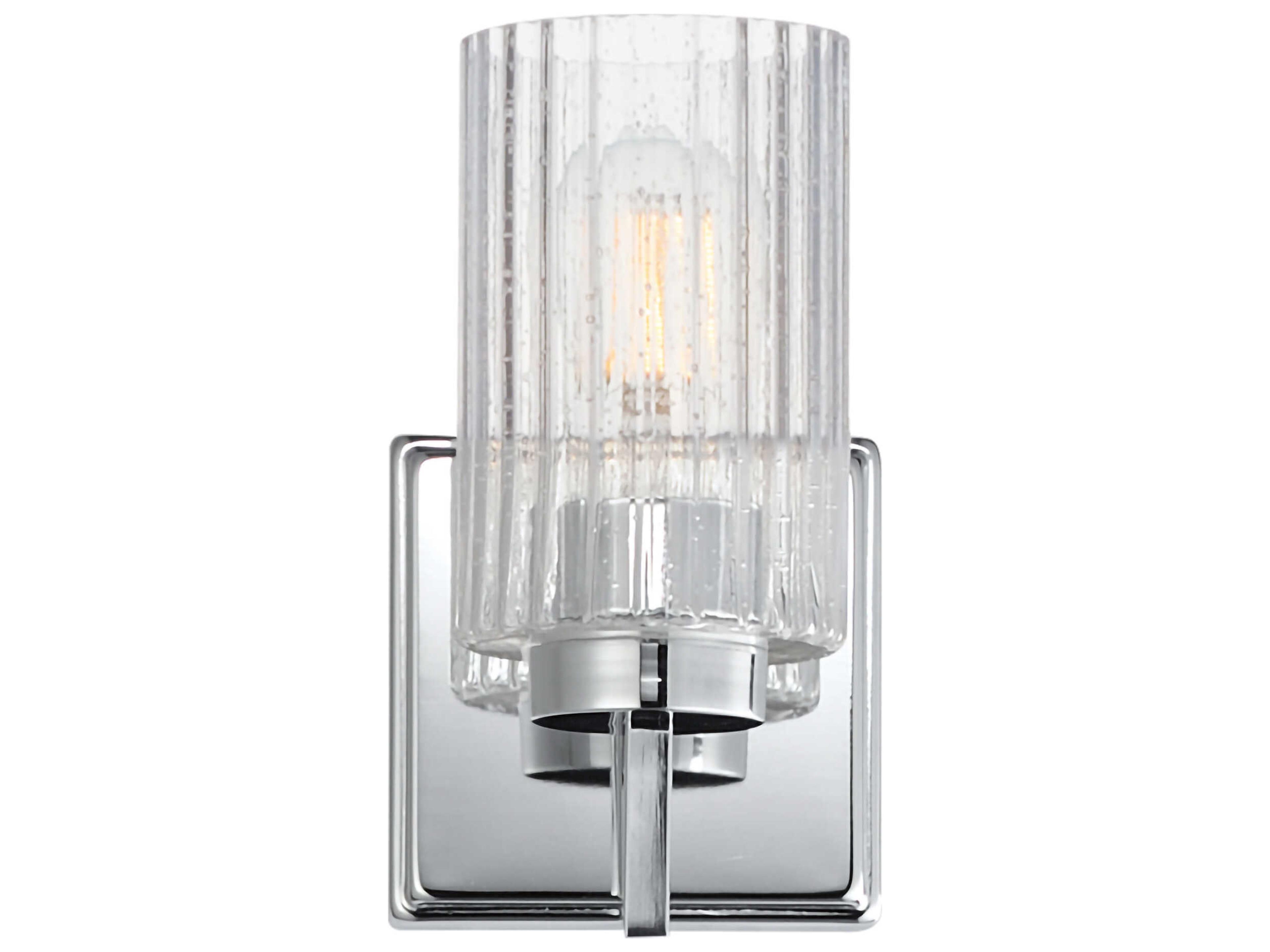 Rigata 1-Light Polished Nickel Wall Sconce