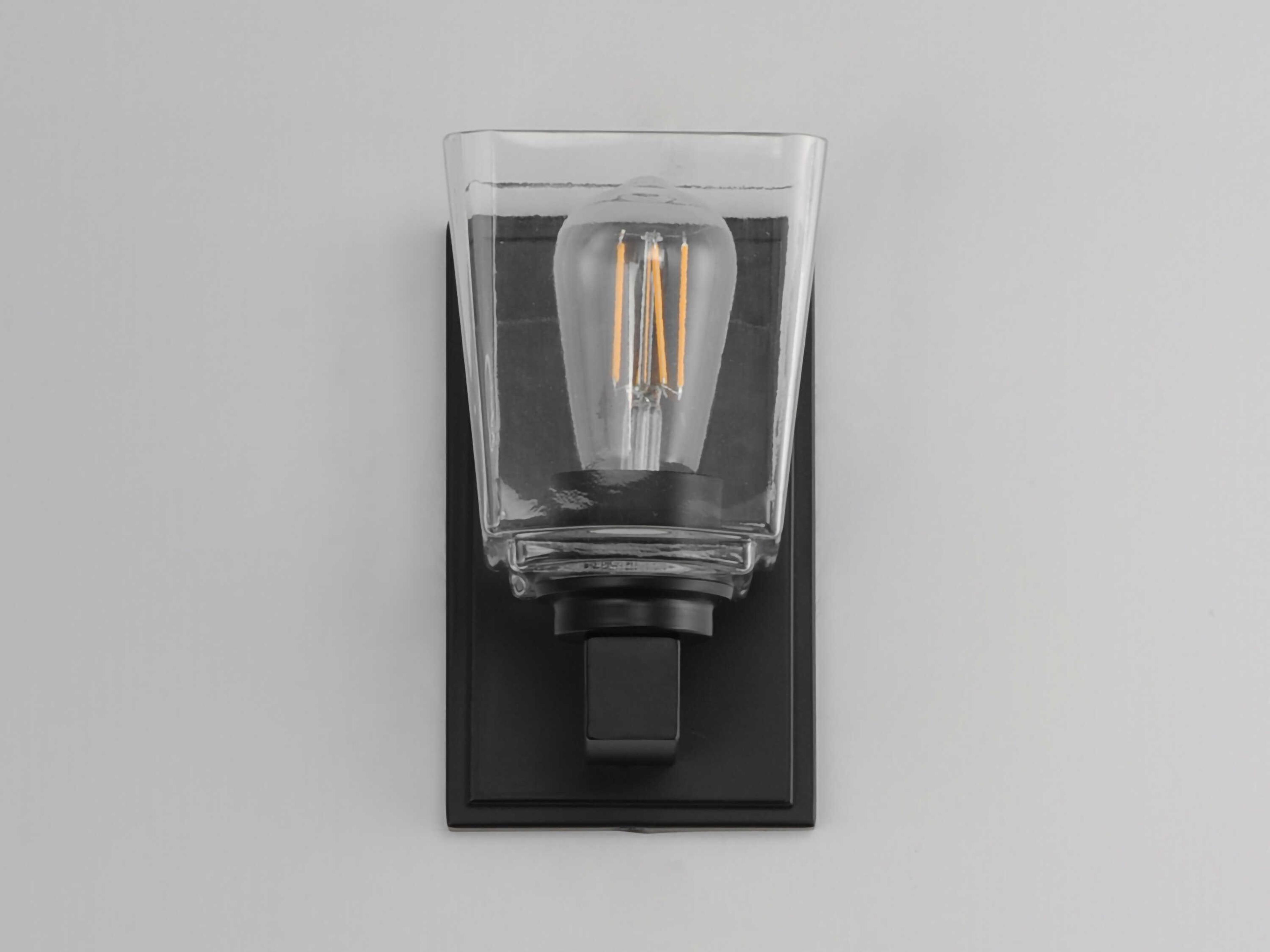 Maxim Lighting Cubos 1-Light Black Wall Sconce