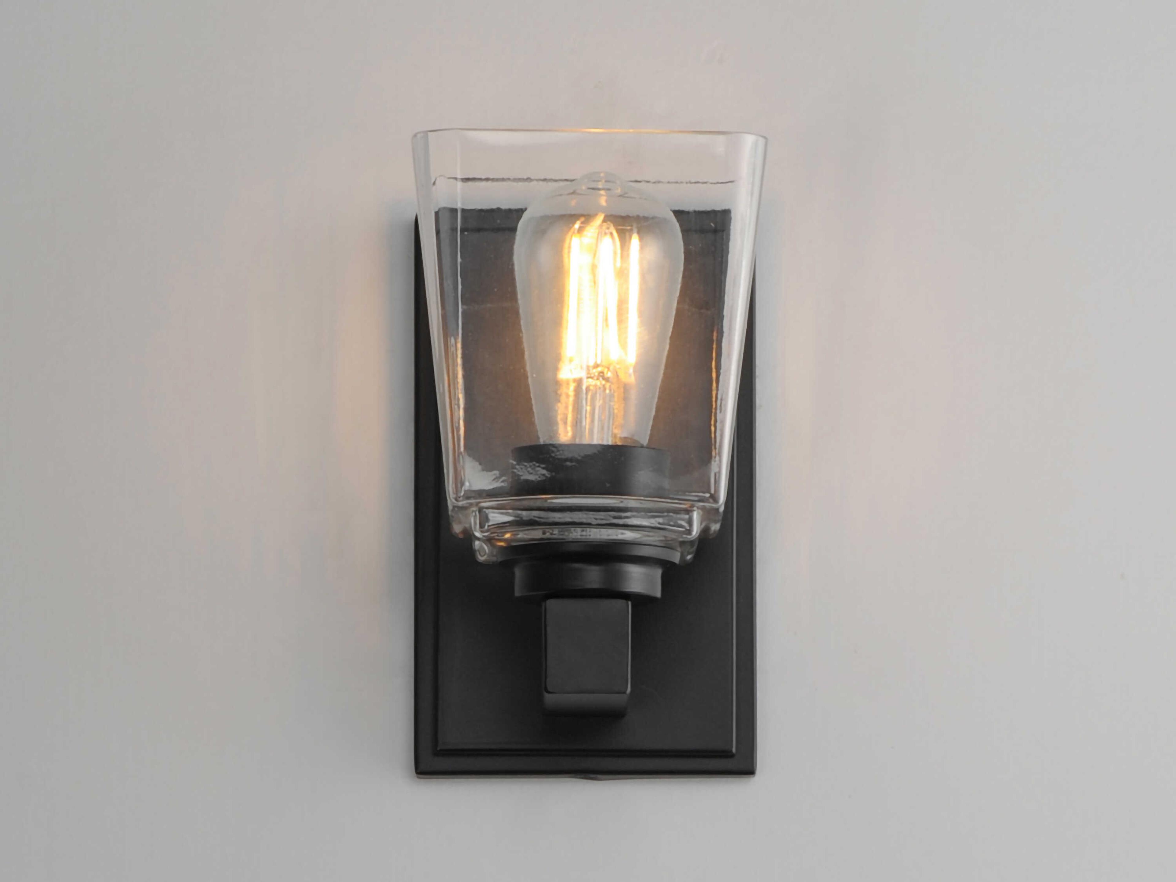 Maxim Lighting Cubos 1-Light Black Wall Sconce