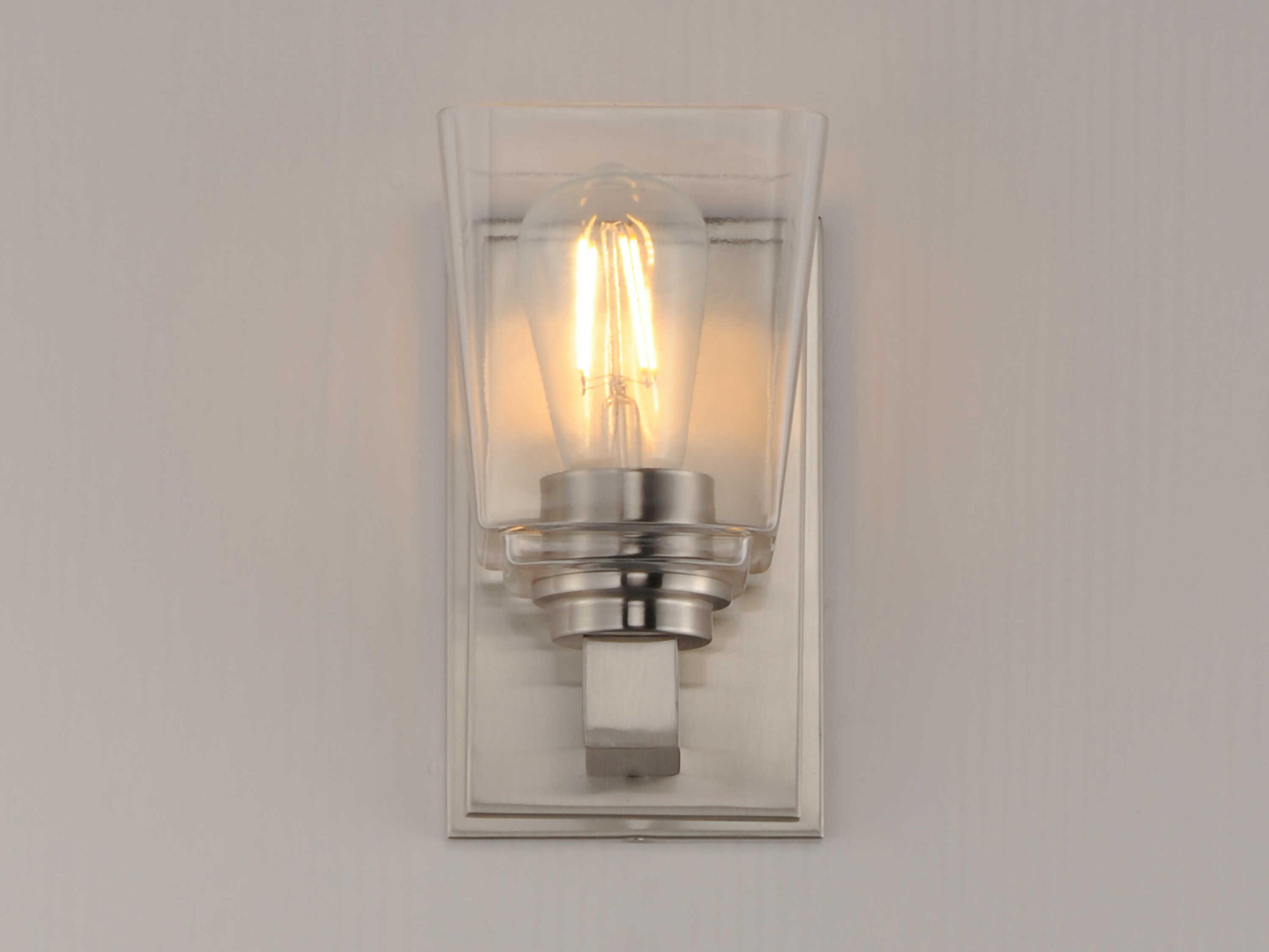 Maxim Lighting Cubos 1-Light Satin Nickel Wall Sconce