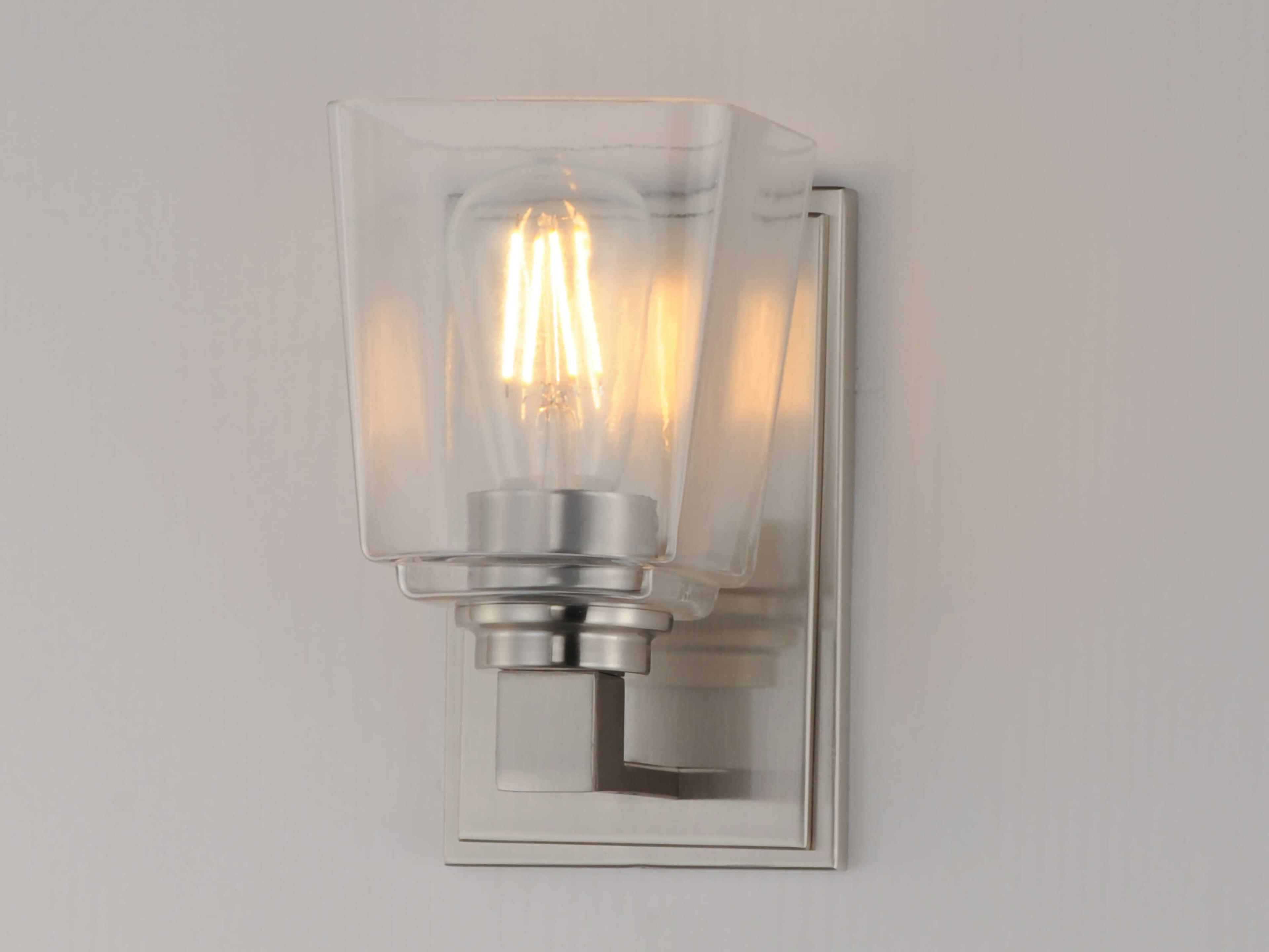 Maxim Lighting Cubos 1-Light Satin Nickel Wall Sconce