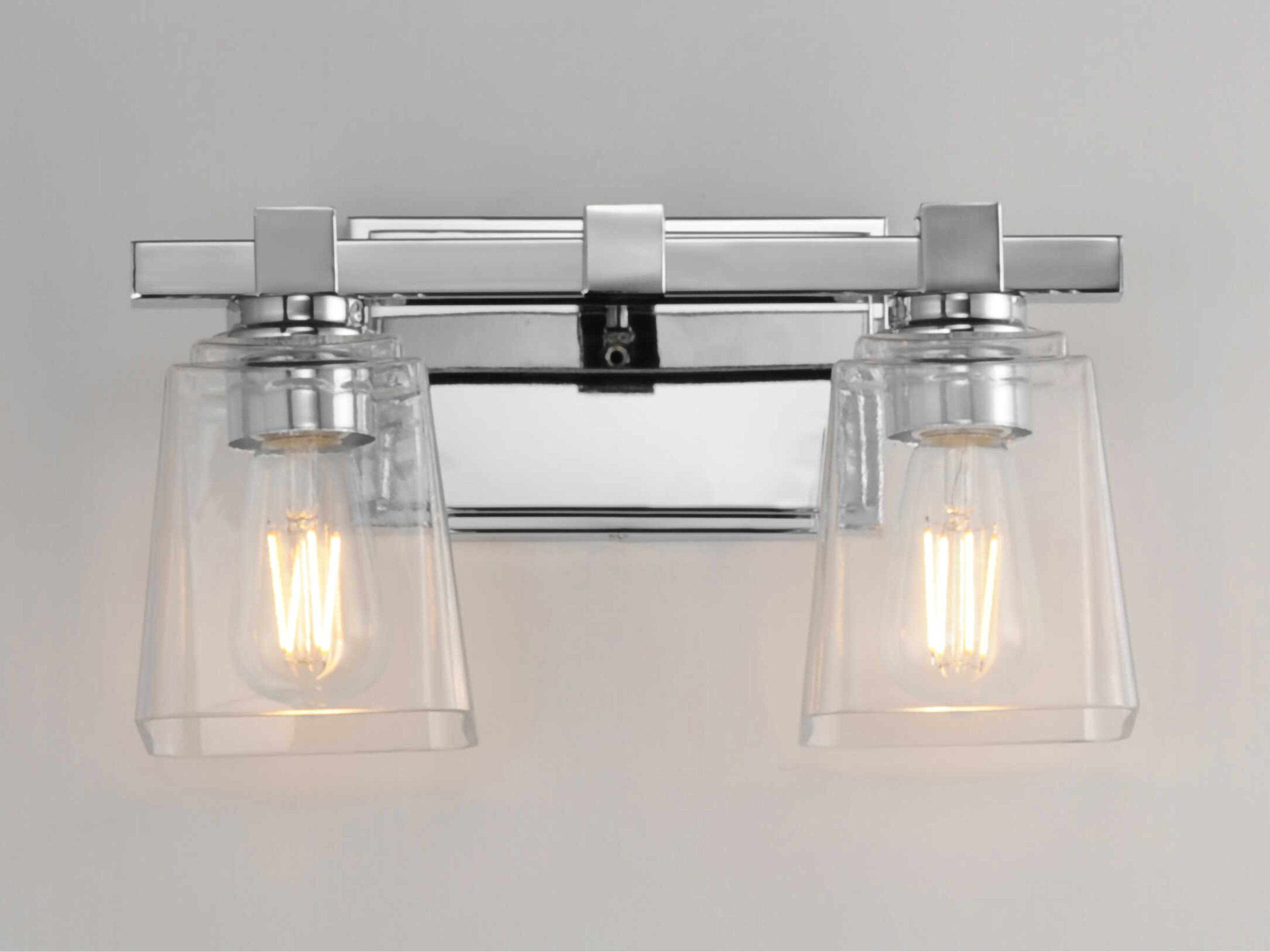 Maxim Lighting Cubos 2-Light Polished Chrome Vanity Light