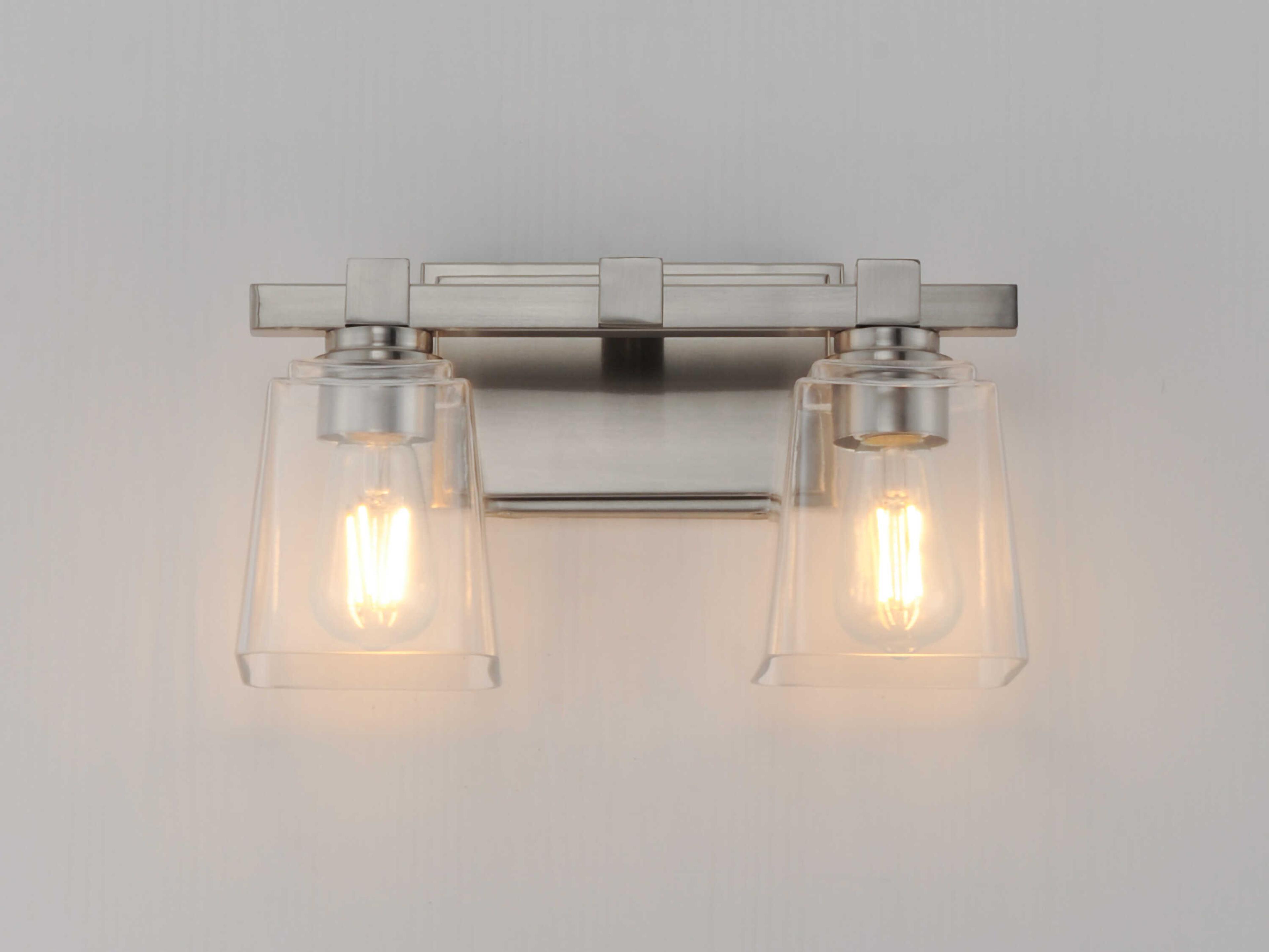 Maxim Lighting Cubos 2-Light Satin Nickel Vanity Light