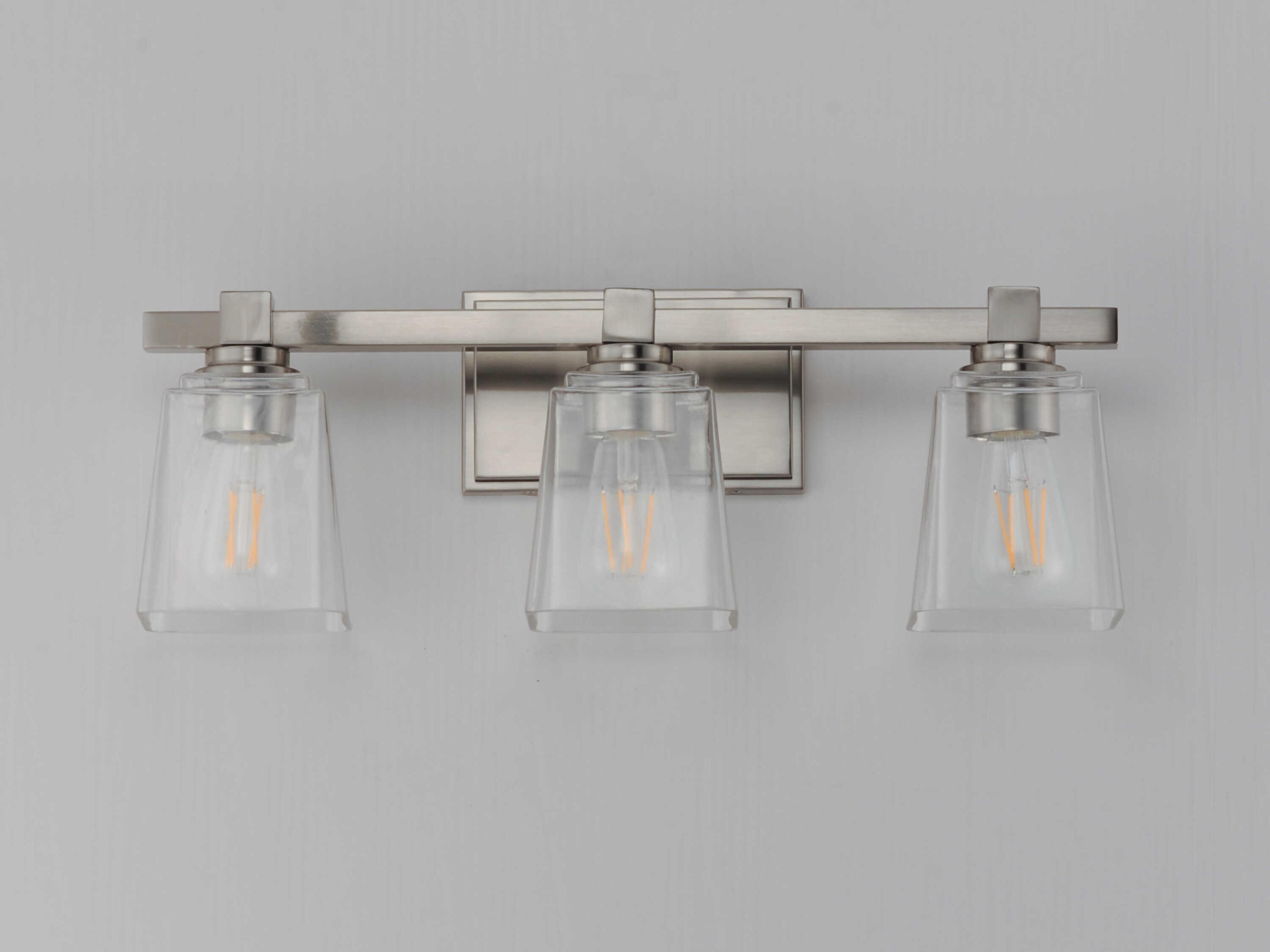 Maxim Lighting Cubos 3-Light Satin Nickel Vanity Light