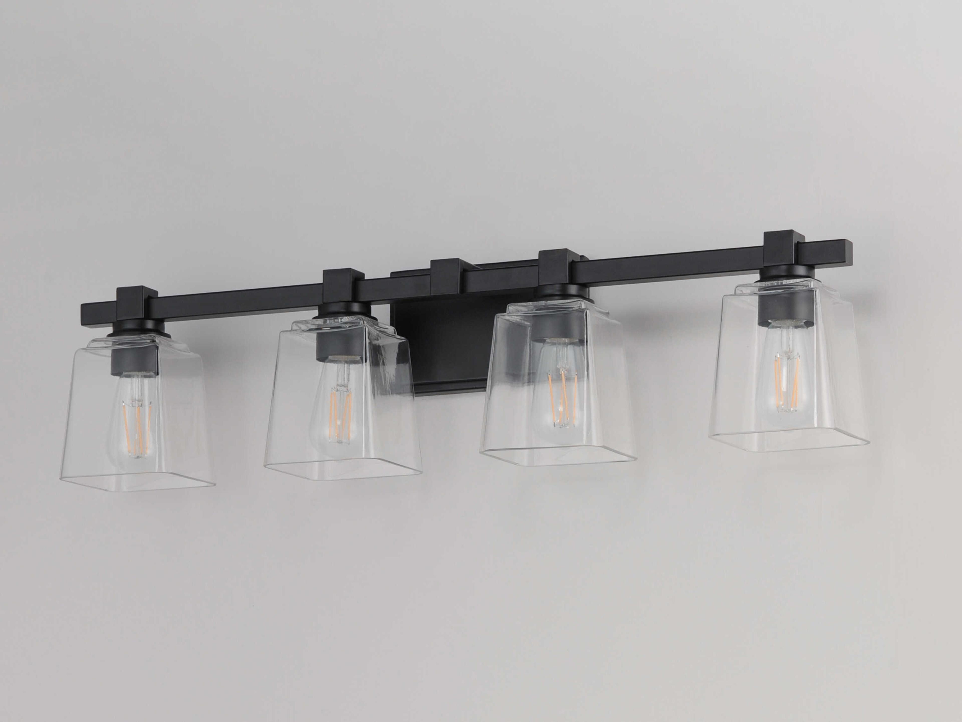 Maxim Lighting Cubos 4-Light Black Vanity Light
