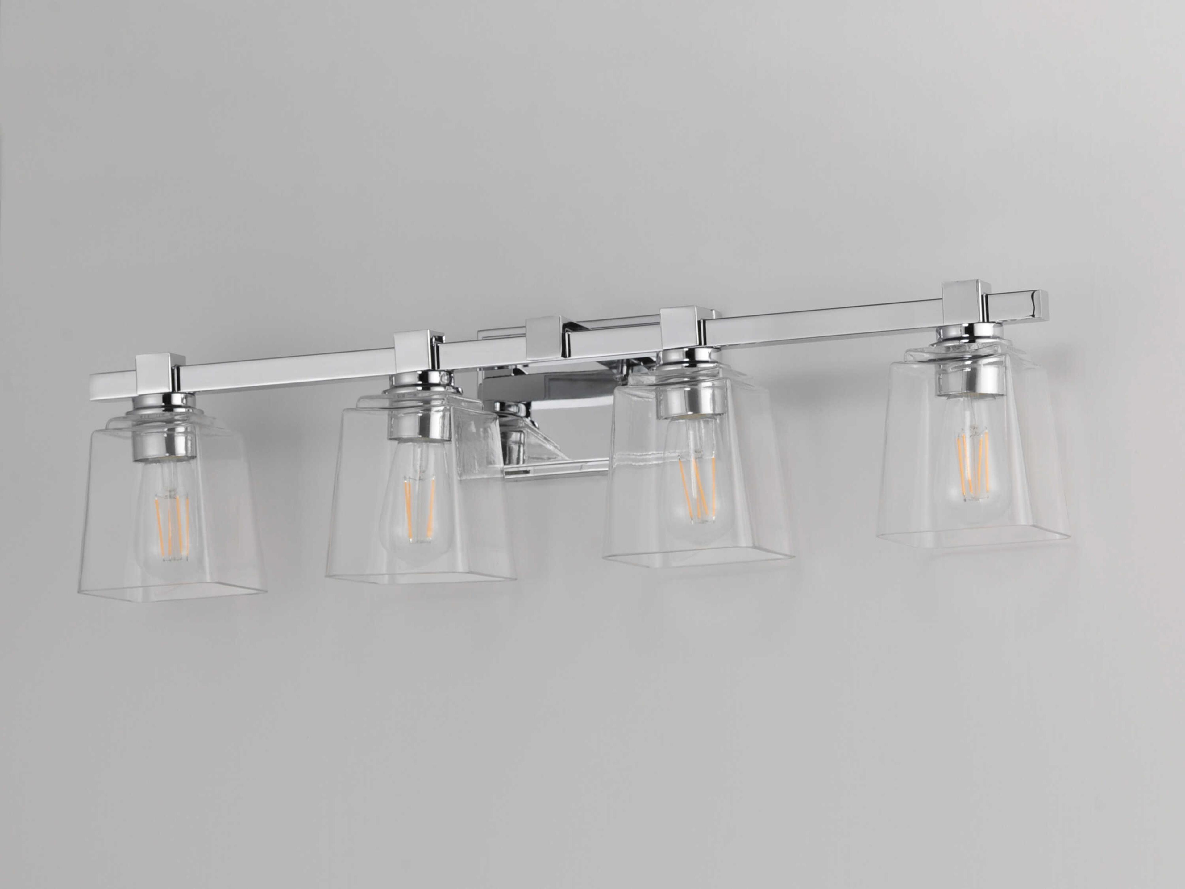 Maxim Lighting Cubos 4-Light Polished Chrome Vanity Light