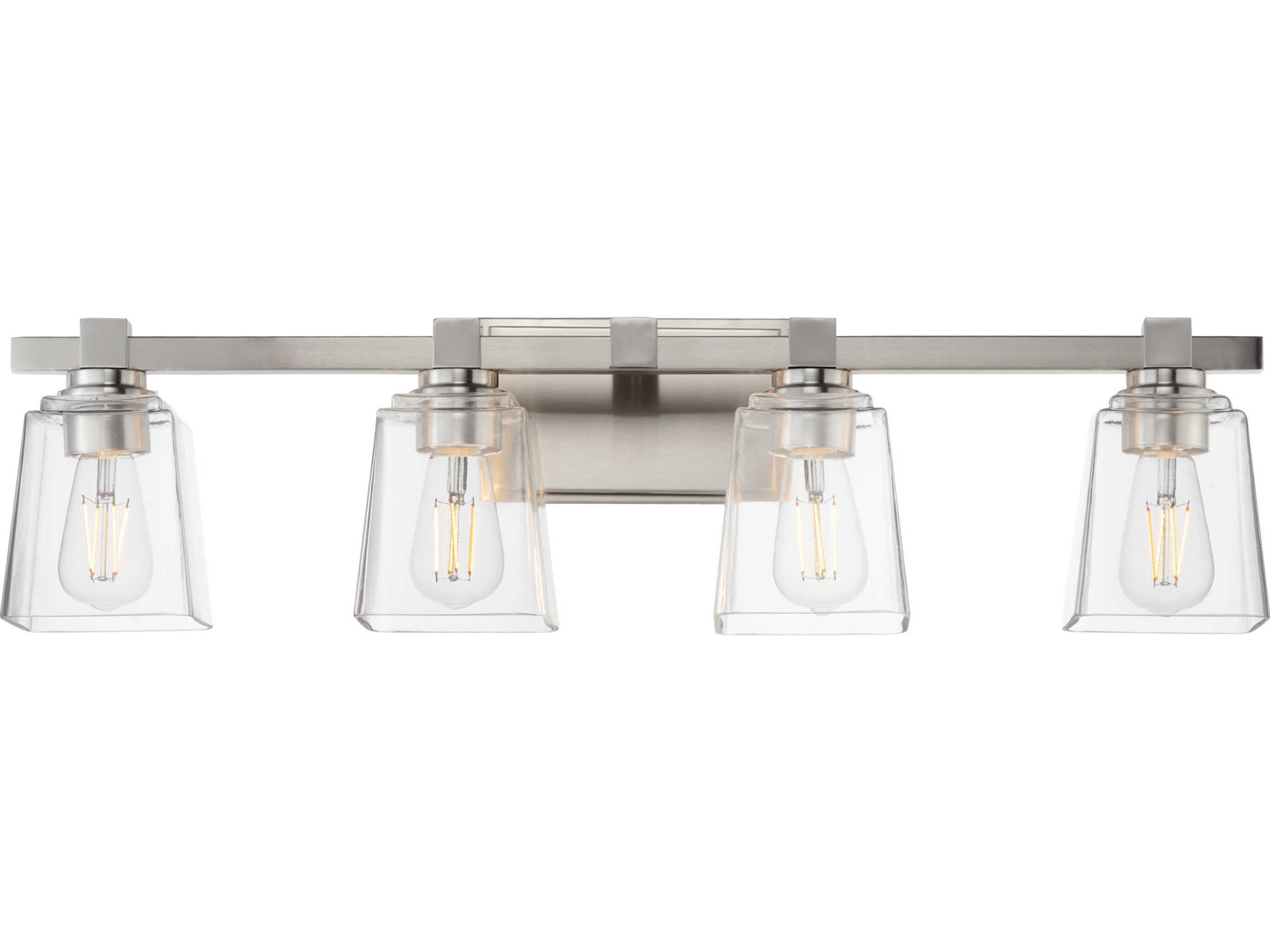 Cubos 4-Light Satin Nickel Vanity Light