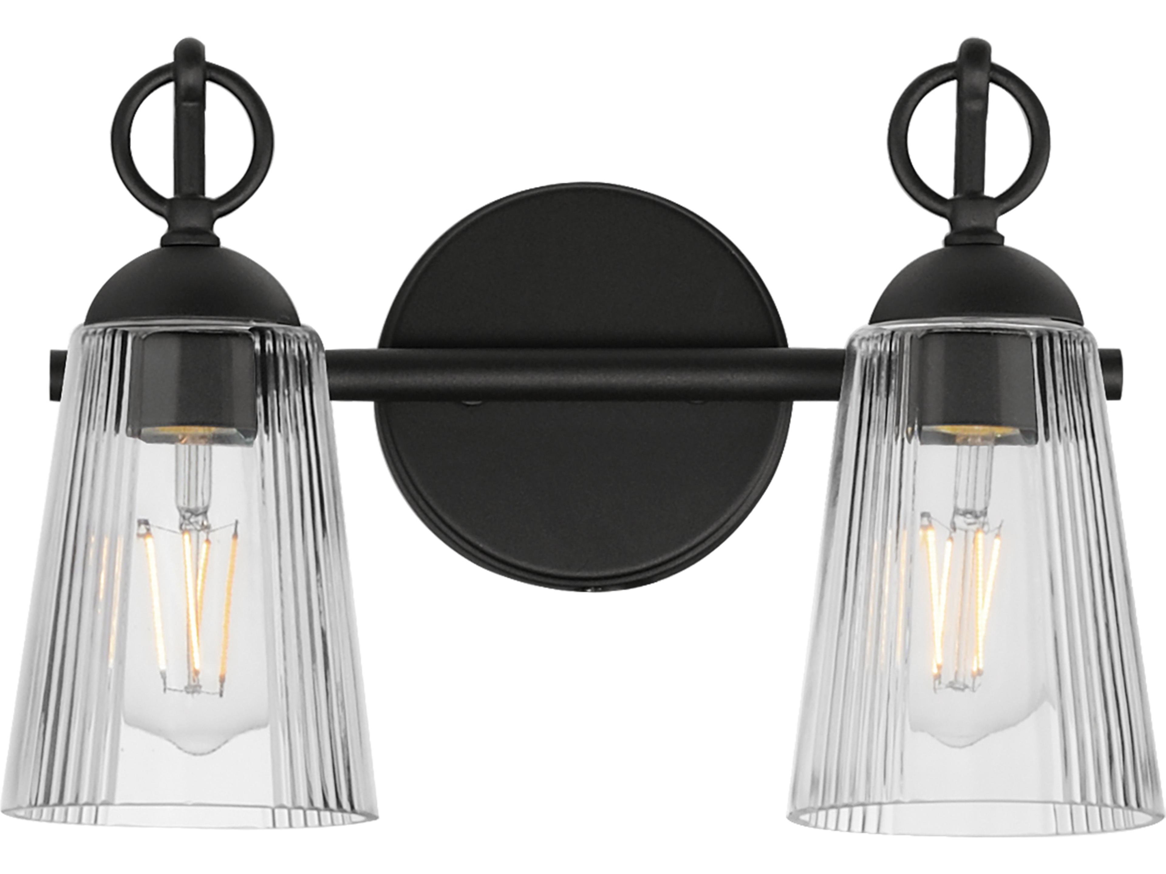 Jackson Hole 2-Light Black Wall Sconce