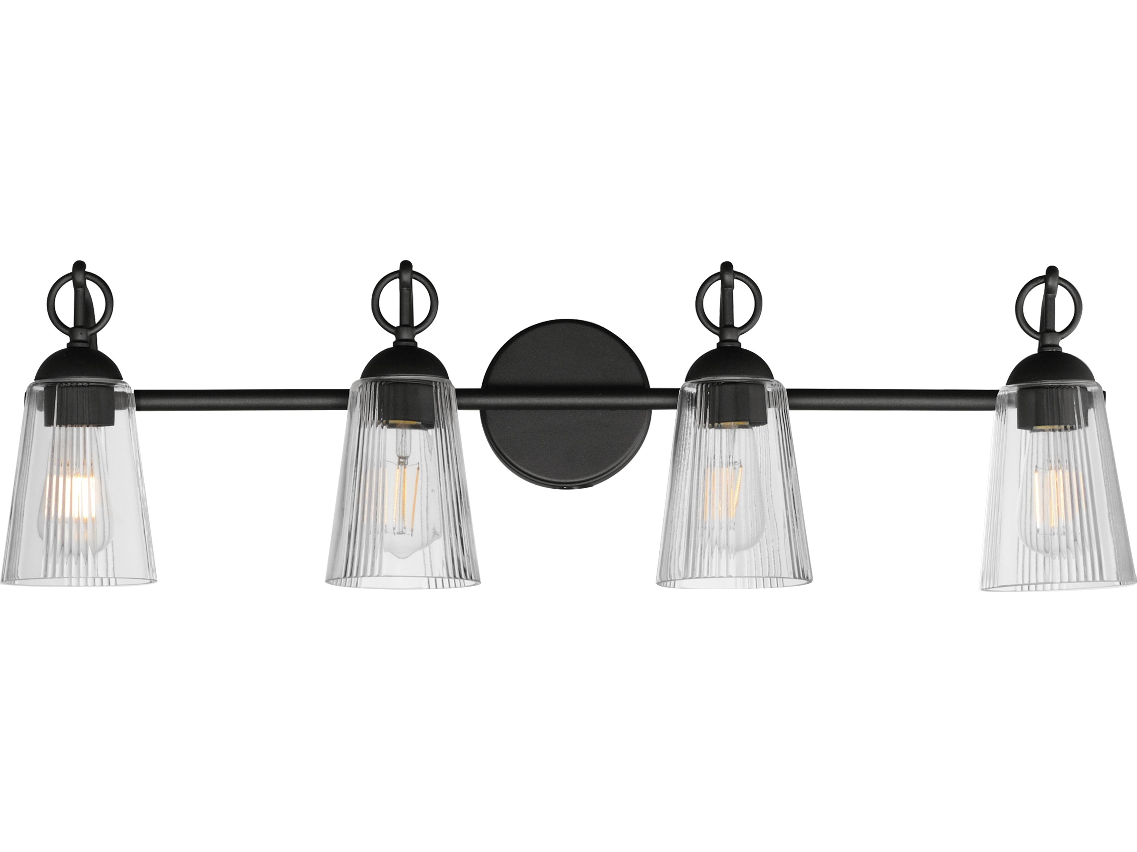 Jackson Hole 4-Light Black Vanity Light