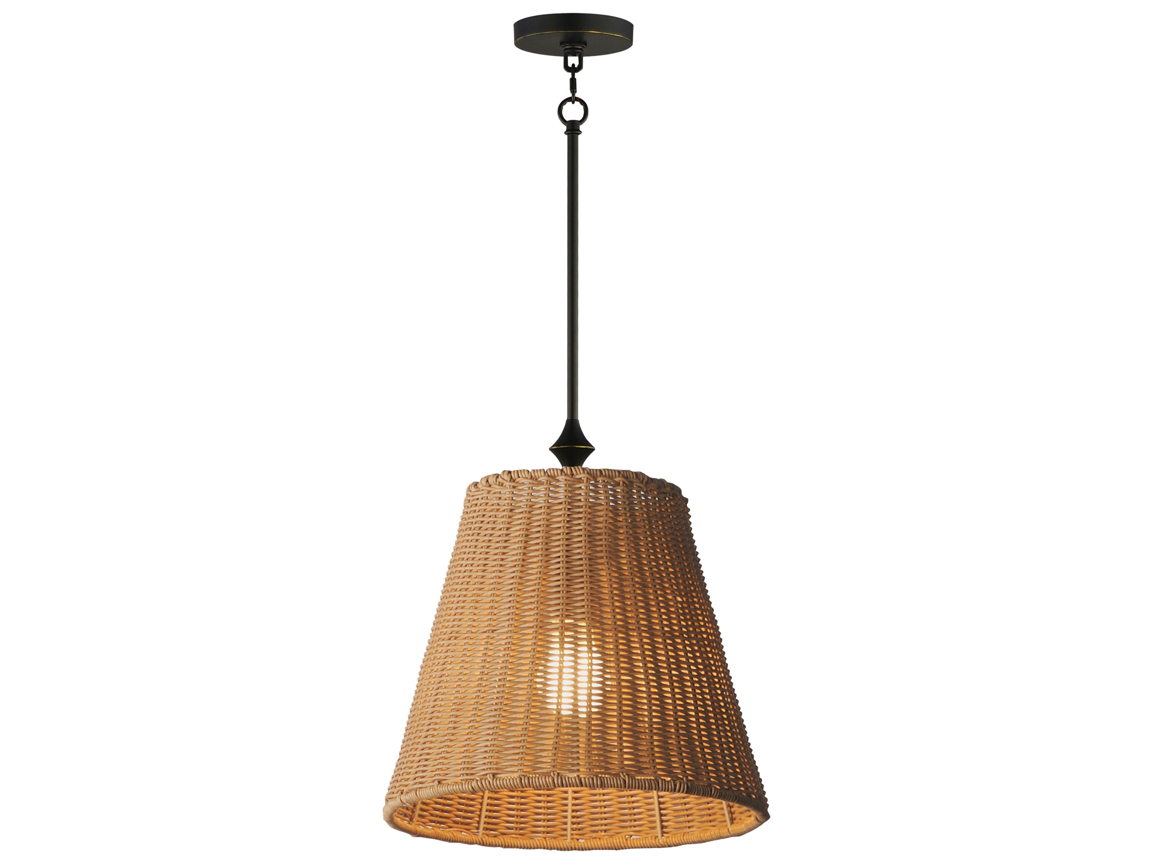 Baja 1- Light Dark Bronze Drum Pendant