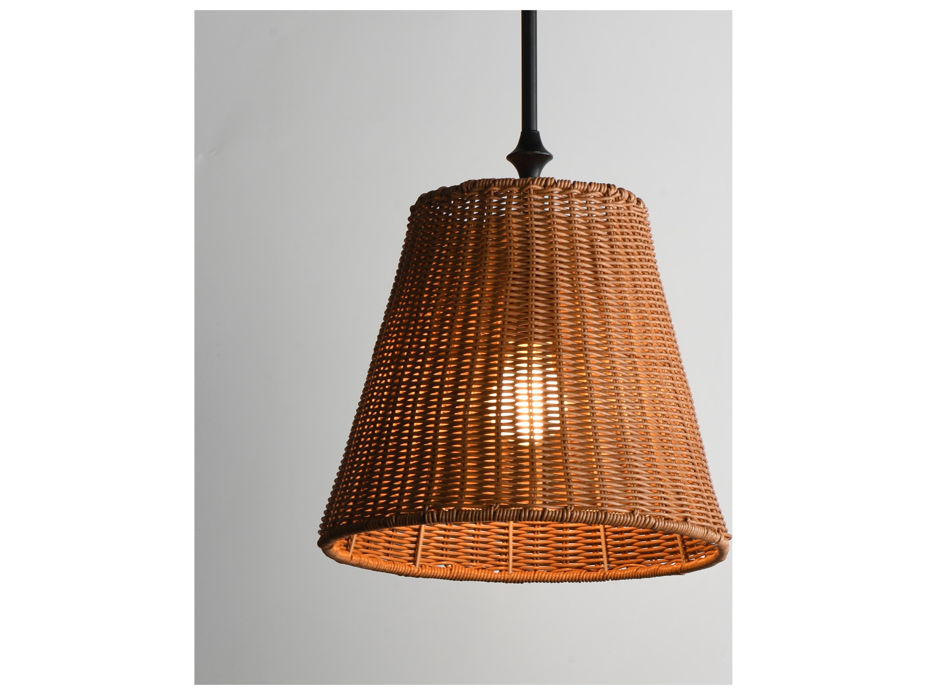 Maxim Lighting Baja 1- Light Dark Bronze Drum Pendant
