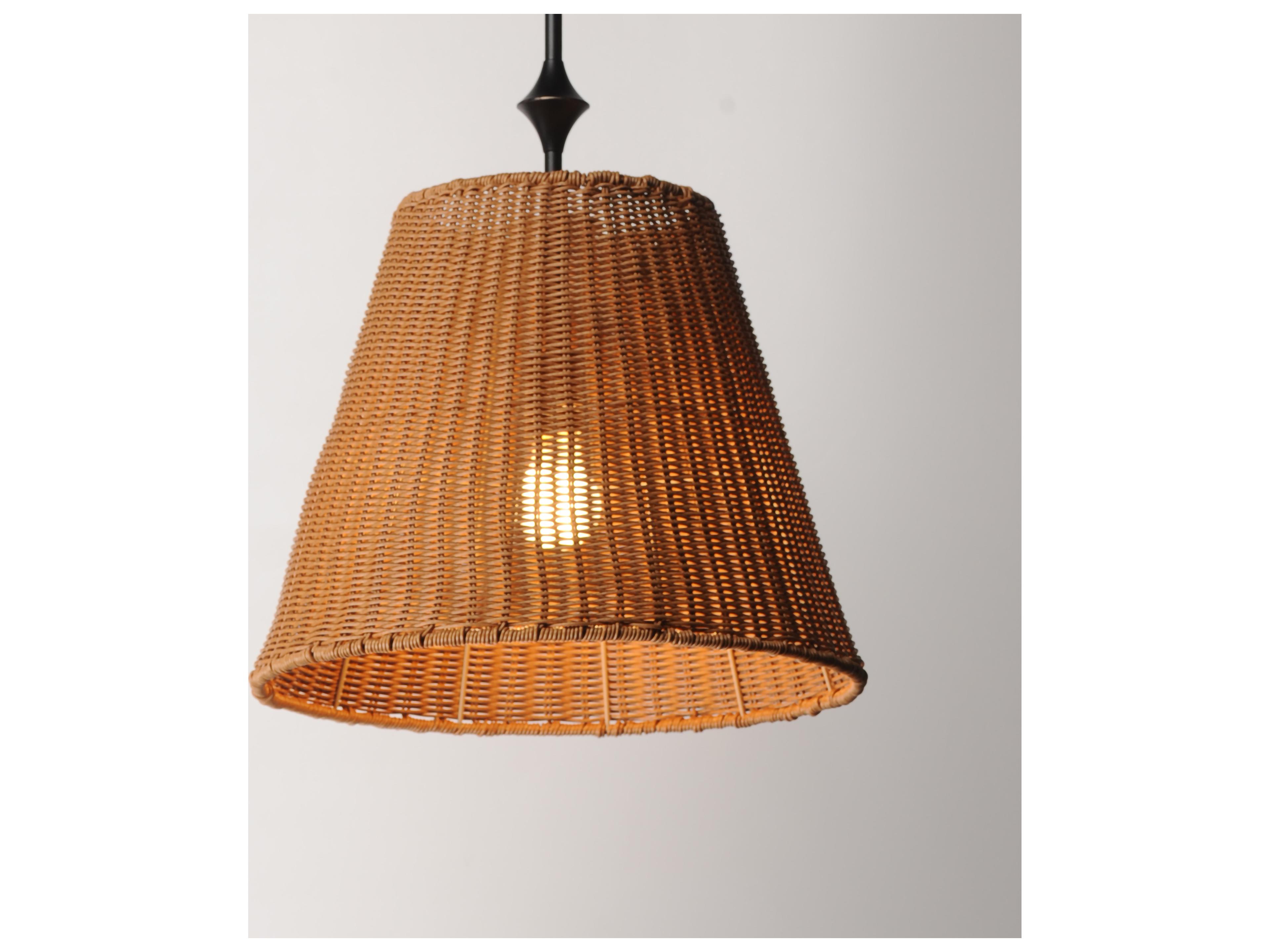Maxim Lighting Baja 1- Light Dark Bronze Drum Pendant