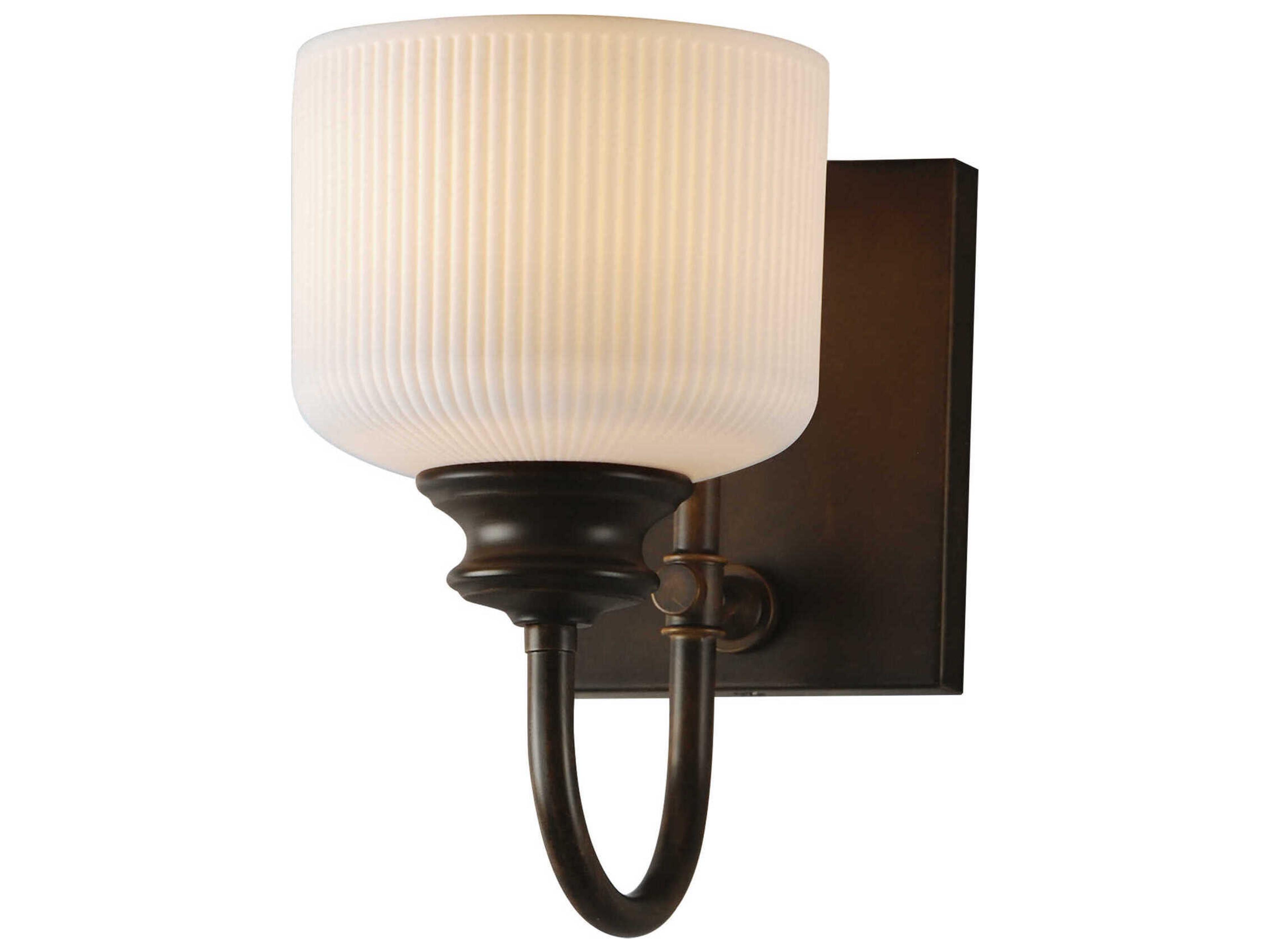 Bisque 1-Light Oil Rubbed Bronze Wall Sconce