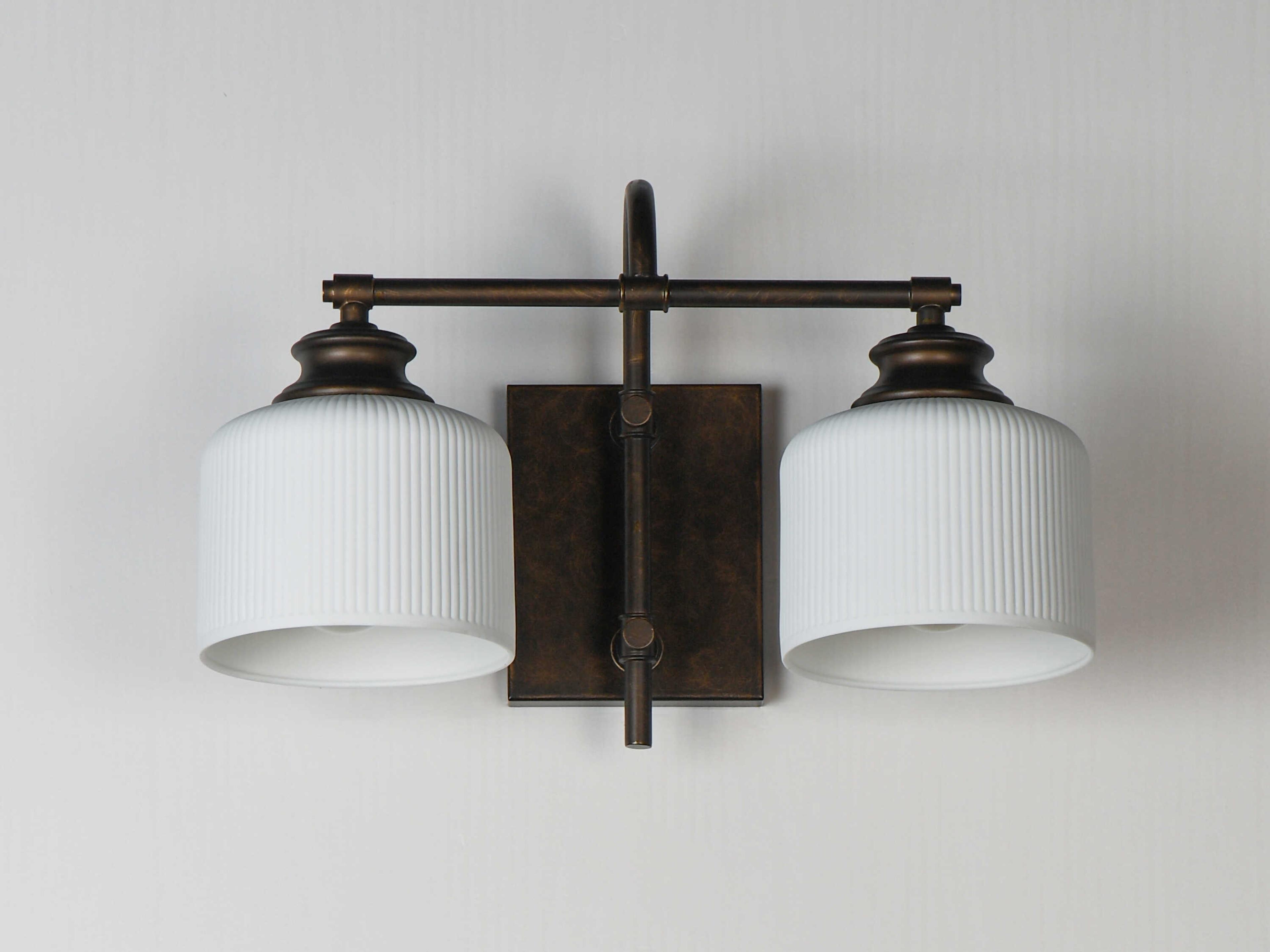 Maxim Lighting Bisque 2-Light Oil Rubbed Bronze Vanity Light