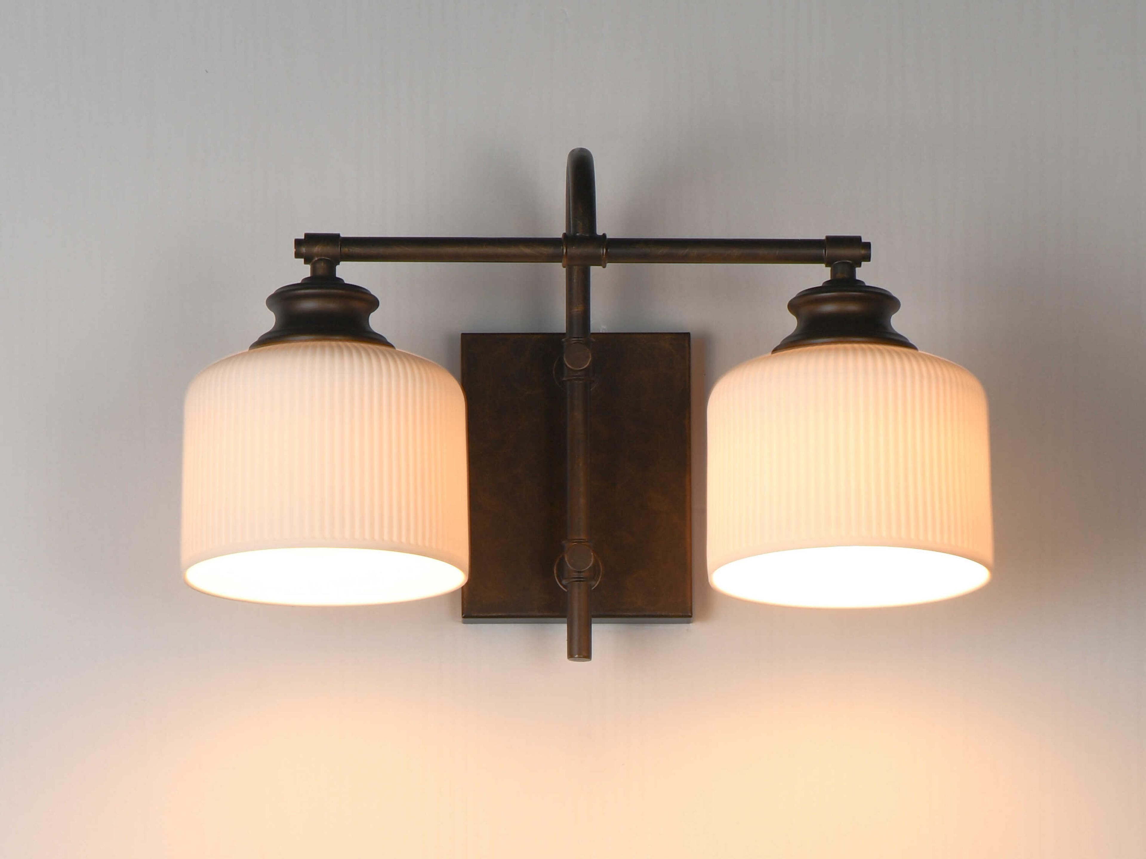 Maxim Lighting Bisque 2-Light Oil Rubbed Bronze Vanity Light