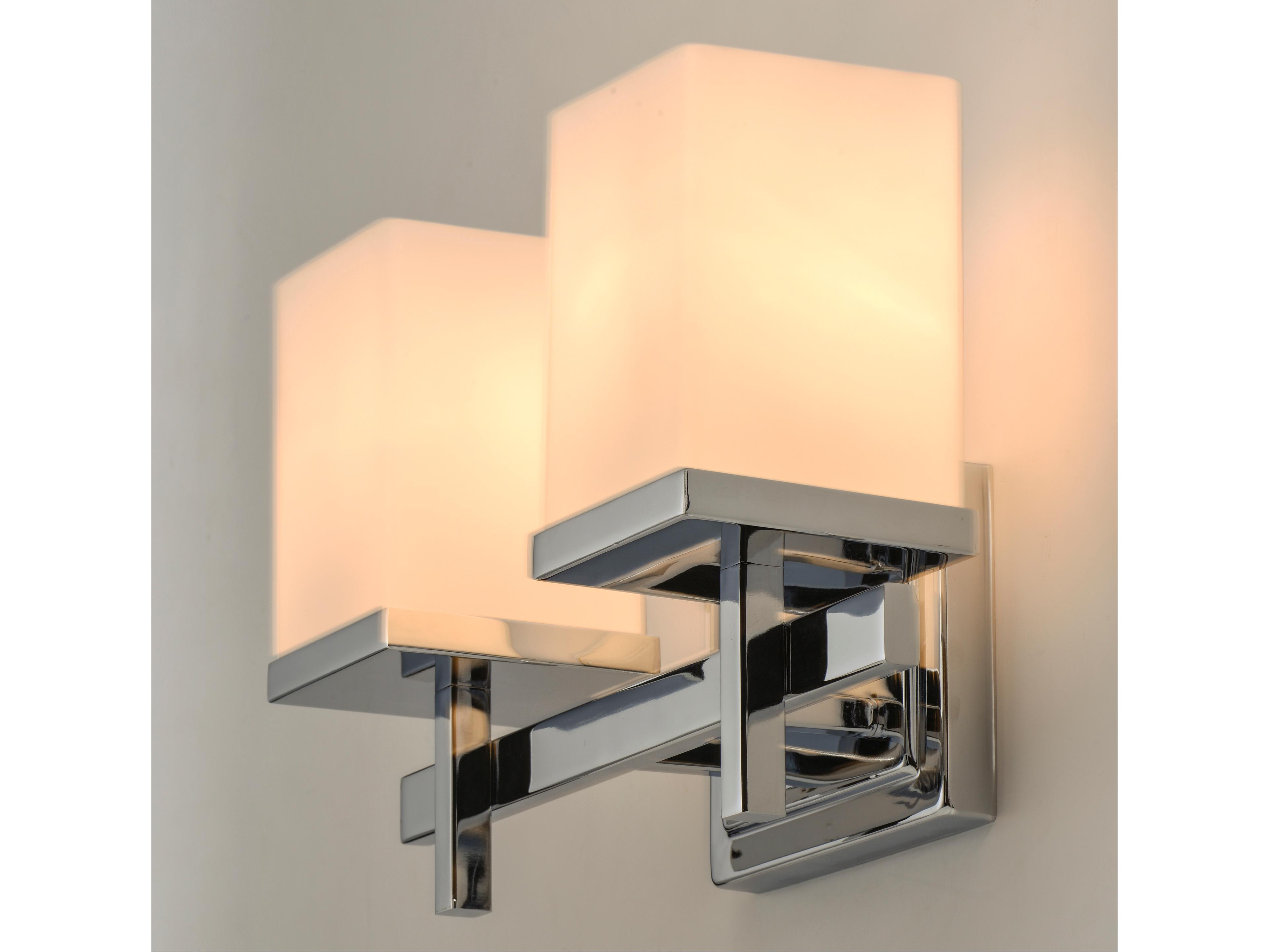 Maxim Lighting Tetra 0-Light Polished Chrome Glass Vanity Light