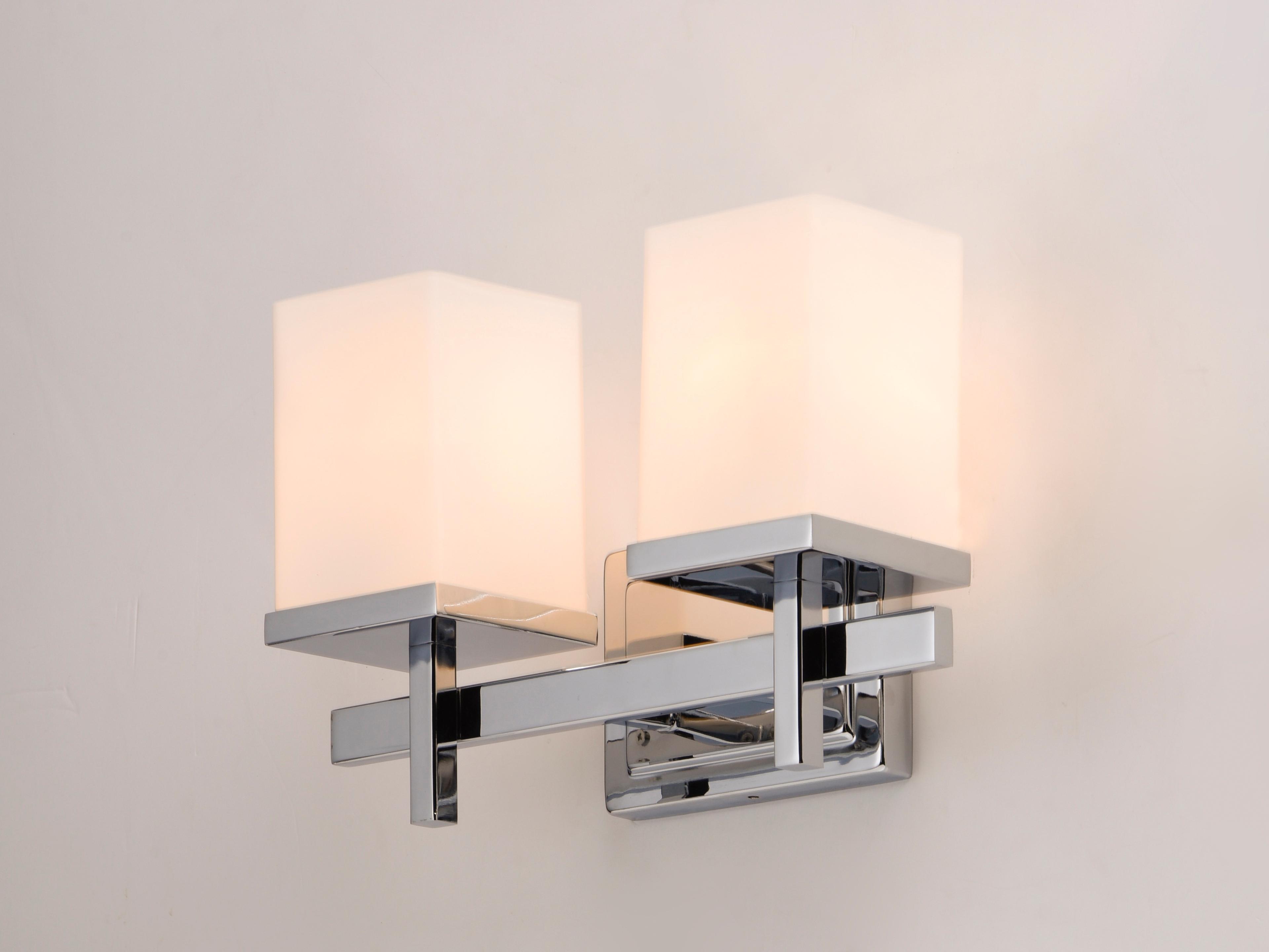 Maxim Lighting Tetra 0-Light Polished Chrome Glass Vanity Light