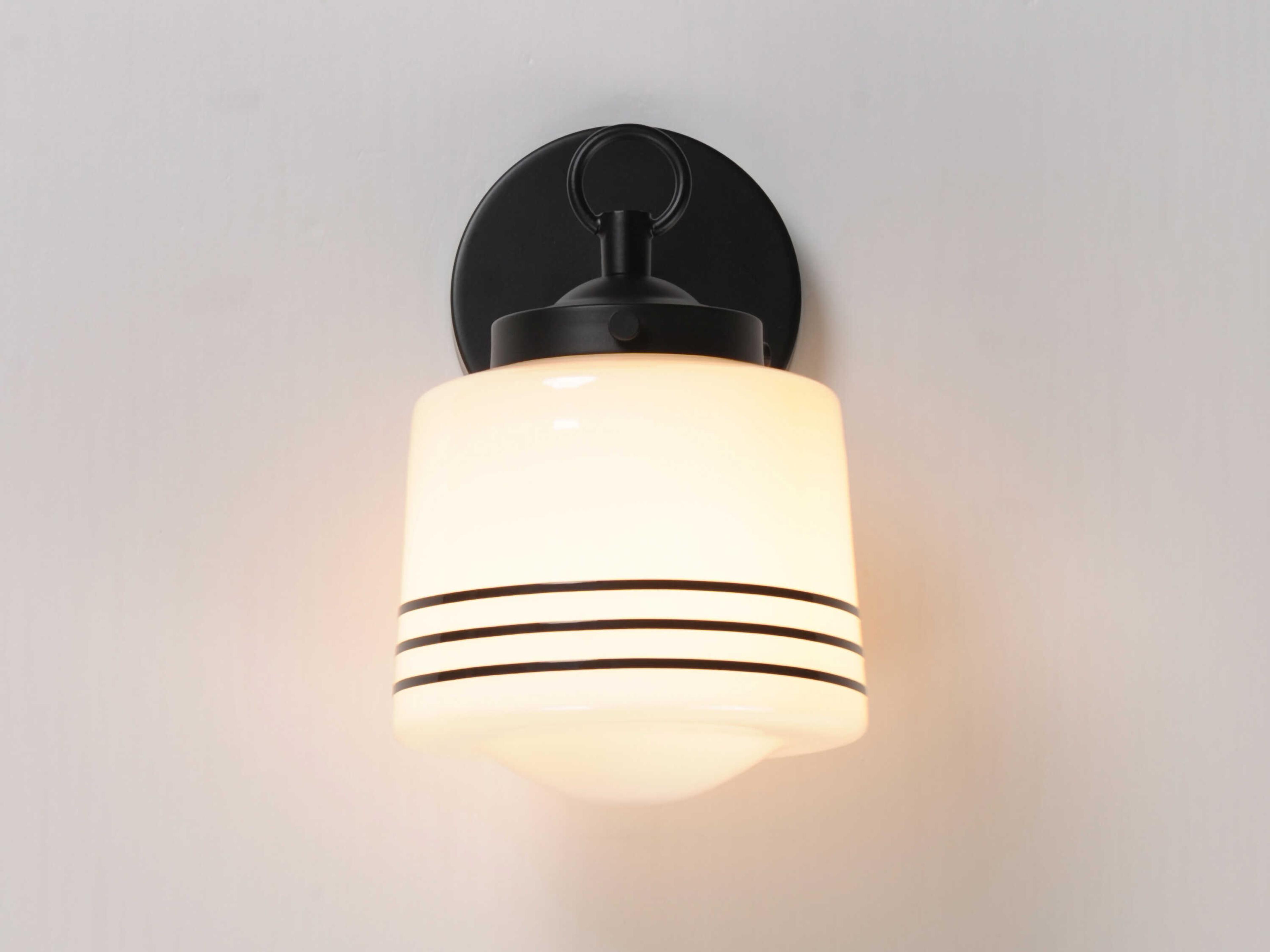 Maxim Lighting Eureka 1-Light Black Wall Sconce