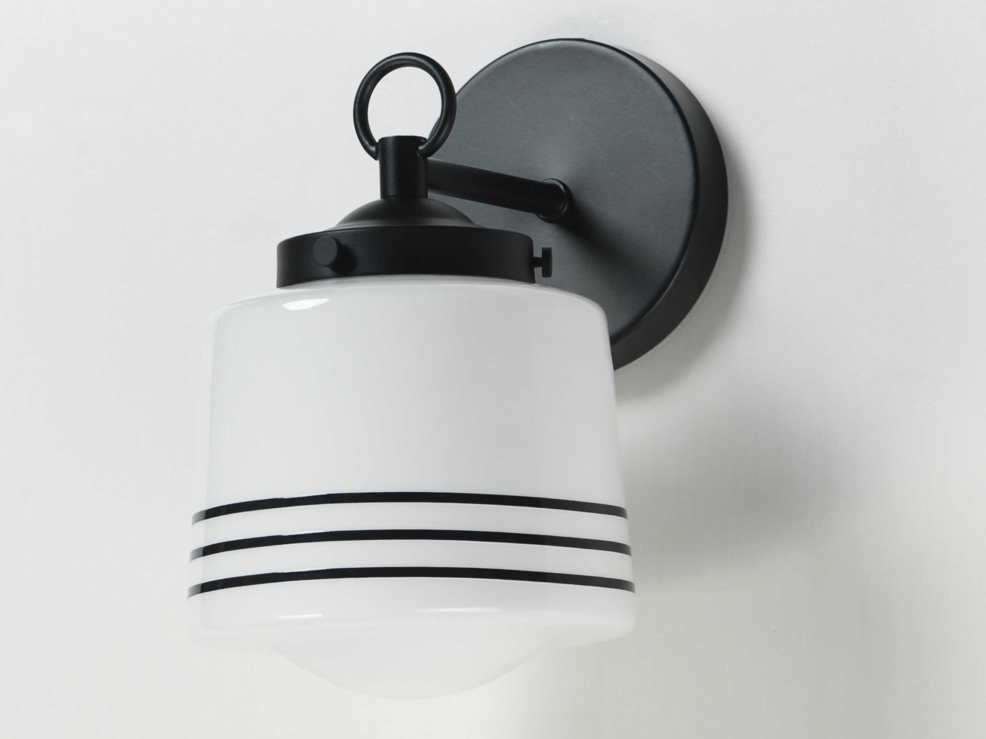 Maxim Lighting Eureka 1-Light Black Wall Sconce