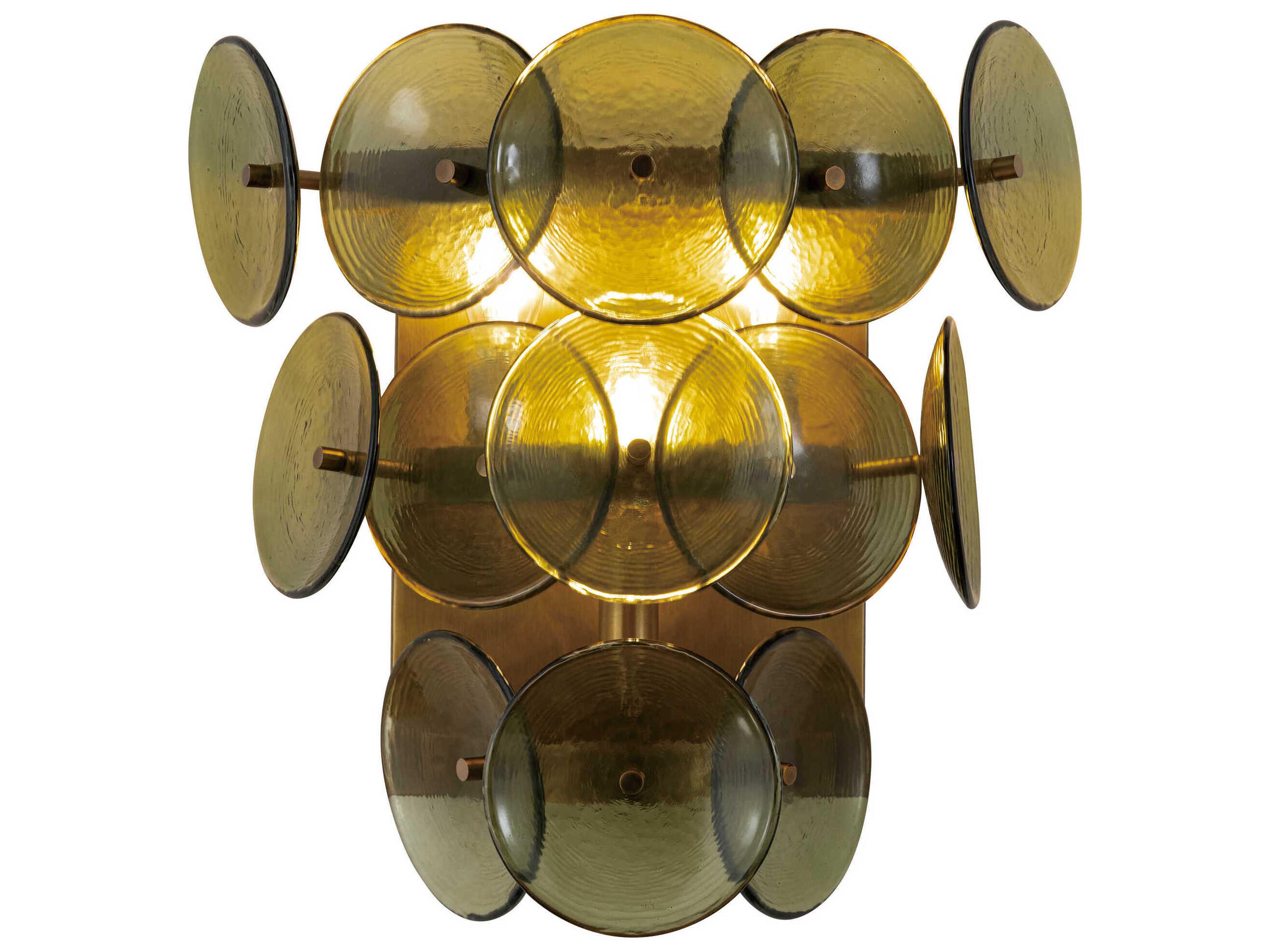 Loren 3-Light Weathered Brass Wall Sconce