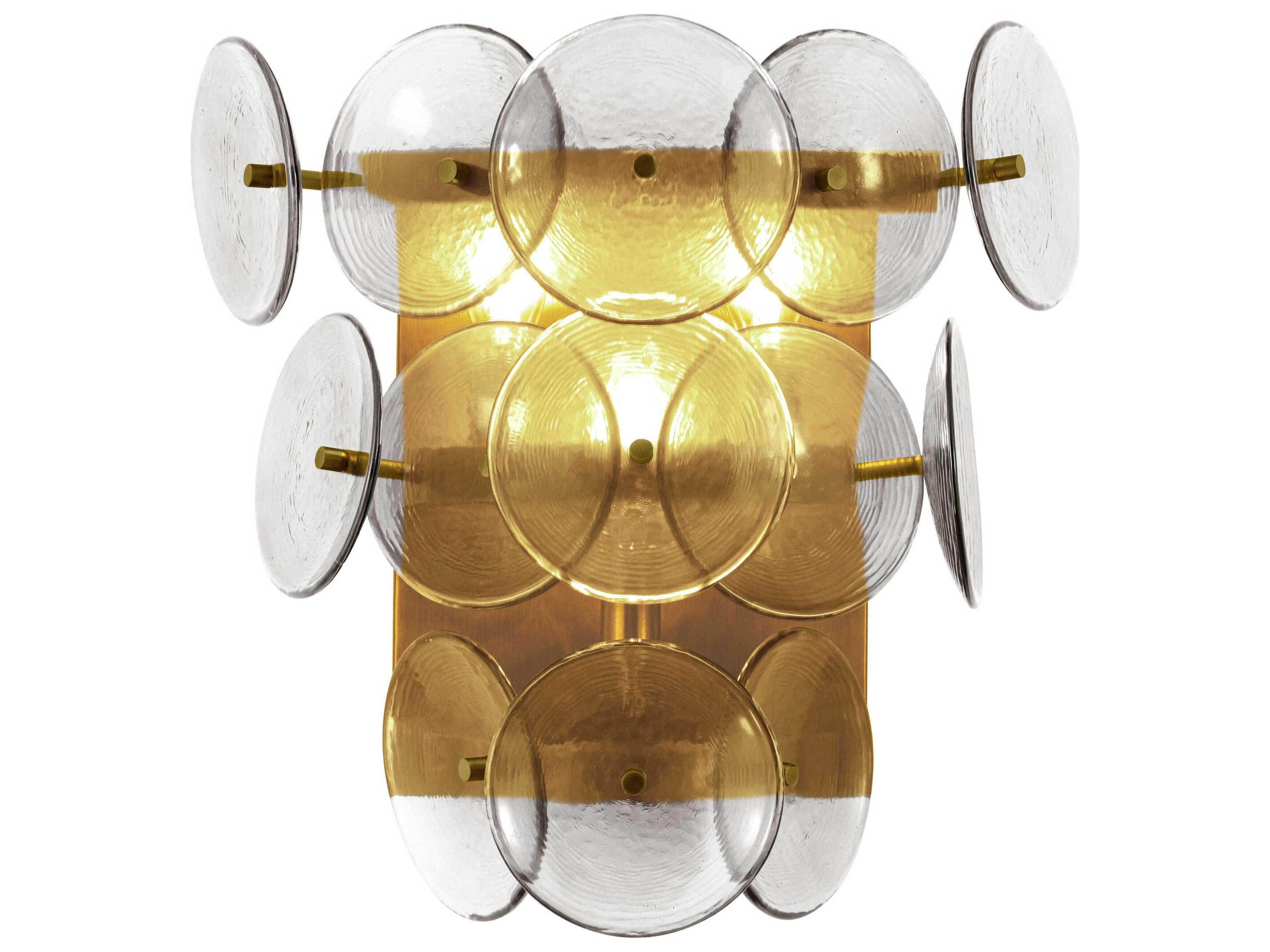 Loren 3-Light Weathered Brass Wall Sconce