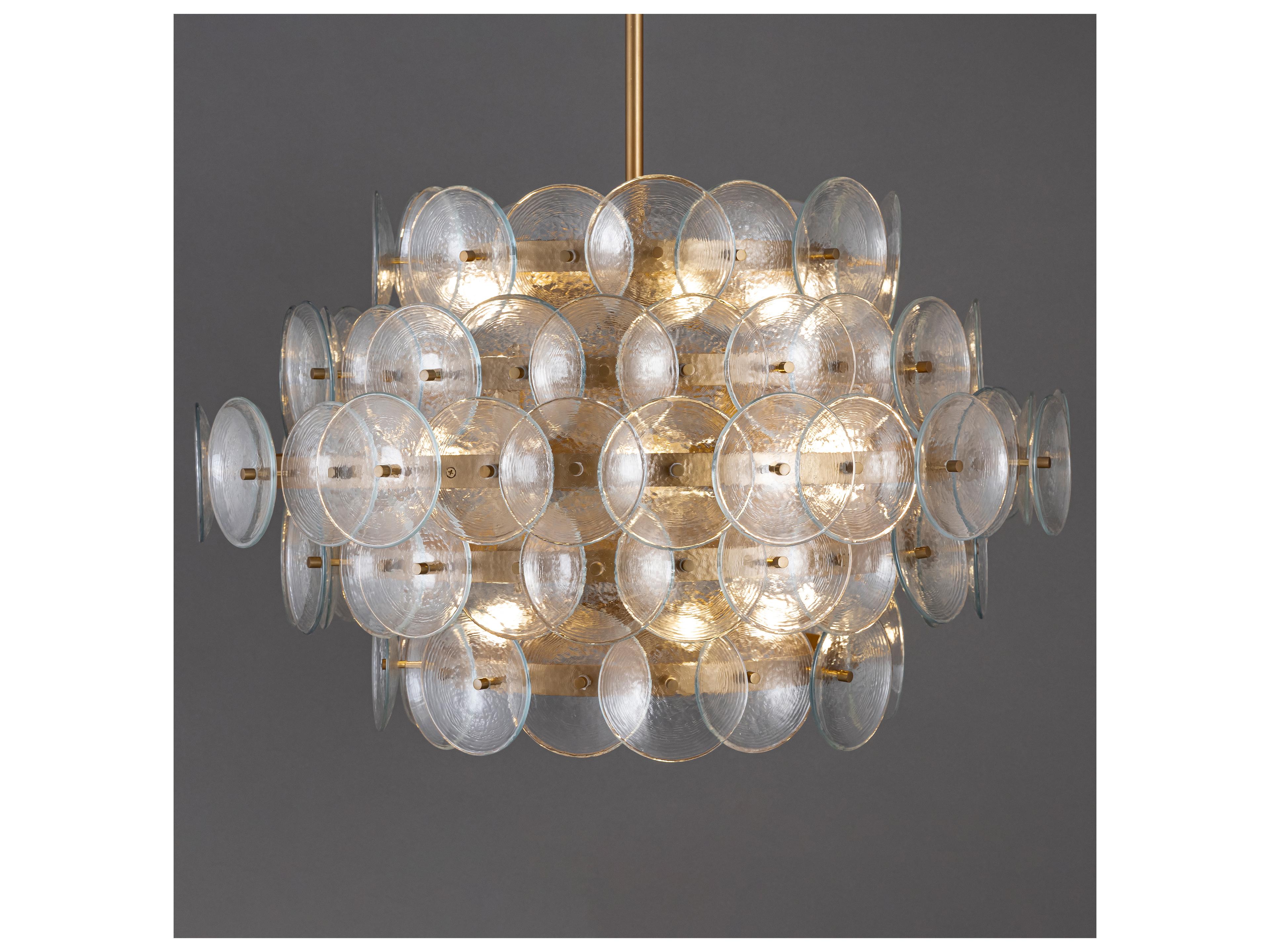 Maxim Lighting Loren 12- Light Weathered Brass Tiered Chandelier