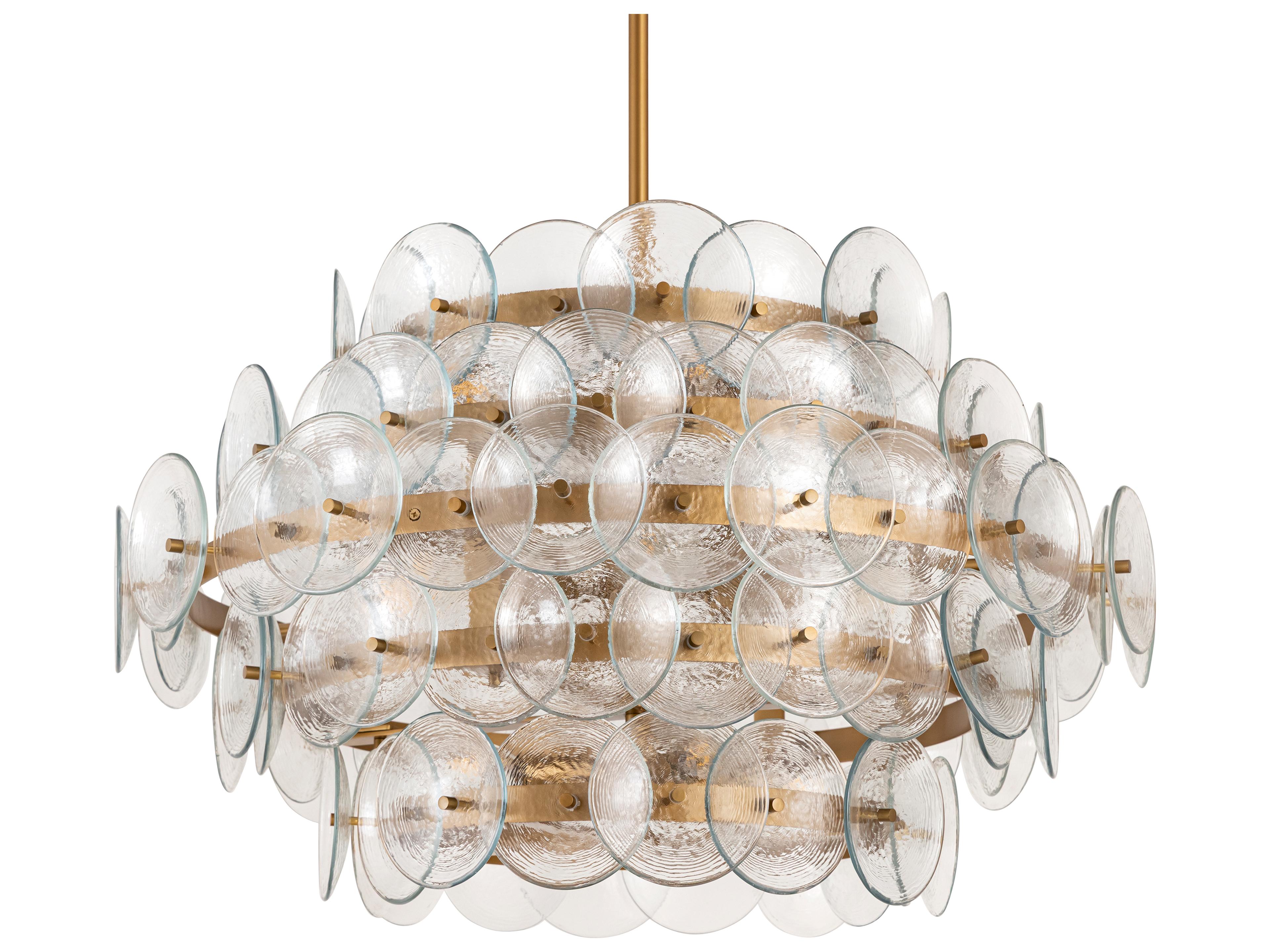 Maxim Lighting Loren 12- Light Weathered Brass Tiered Chandelier