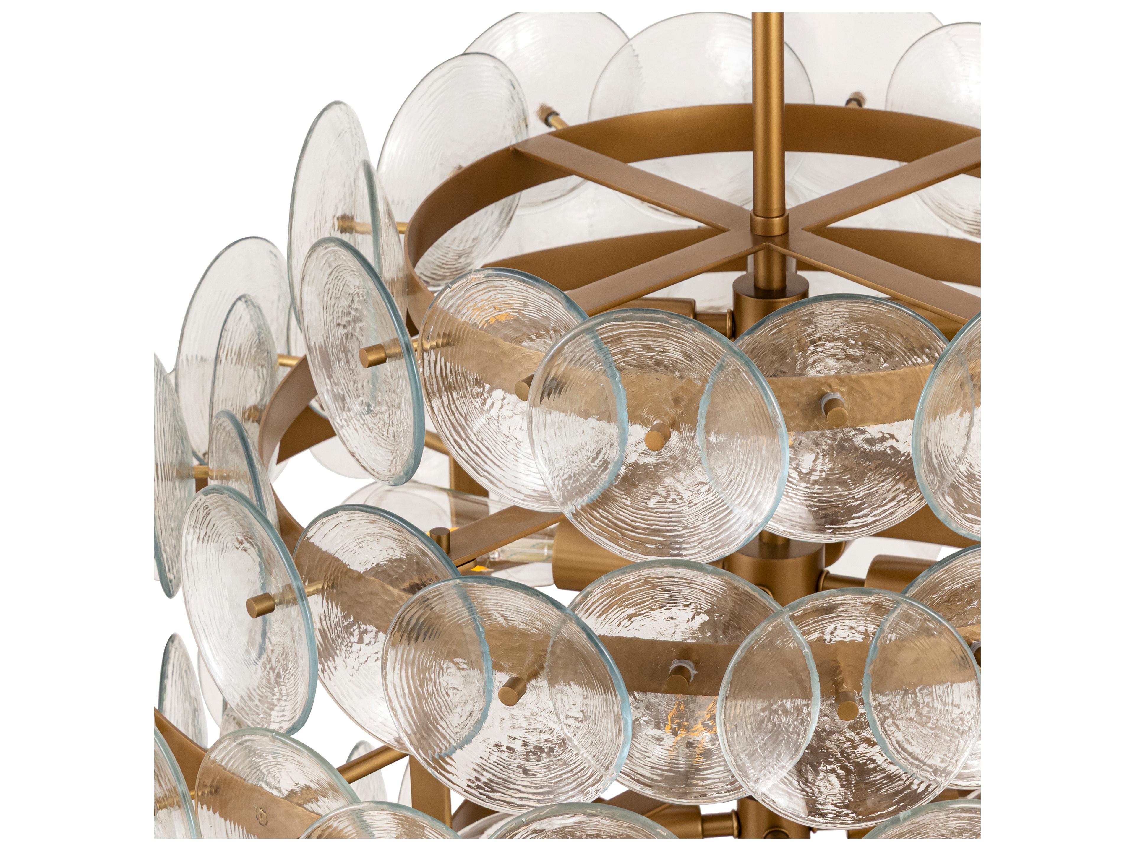 Maxim Lighting Loren 12- Light Weathered Brass Tiered Chandelier