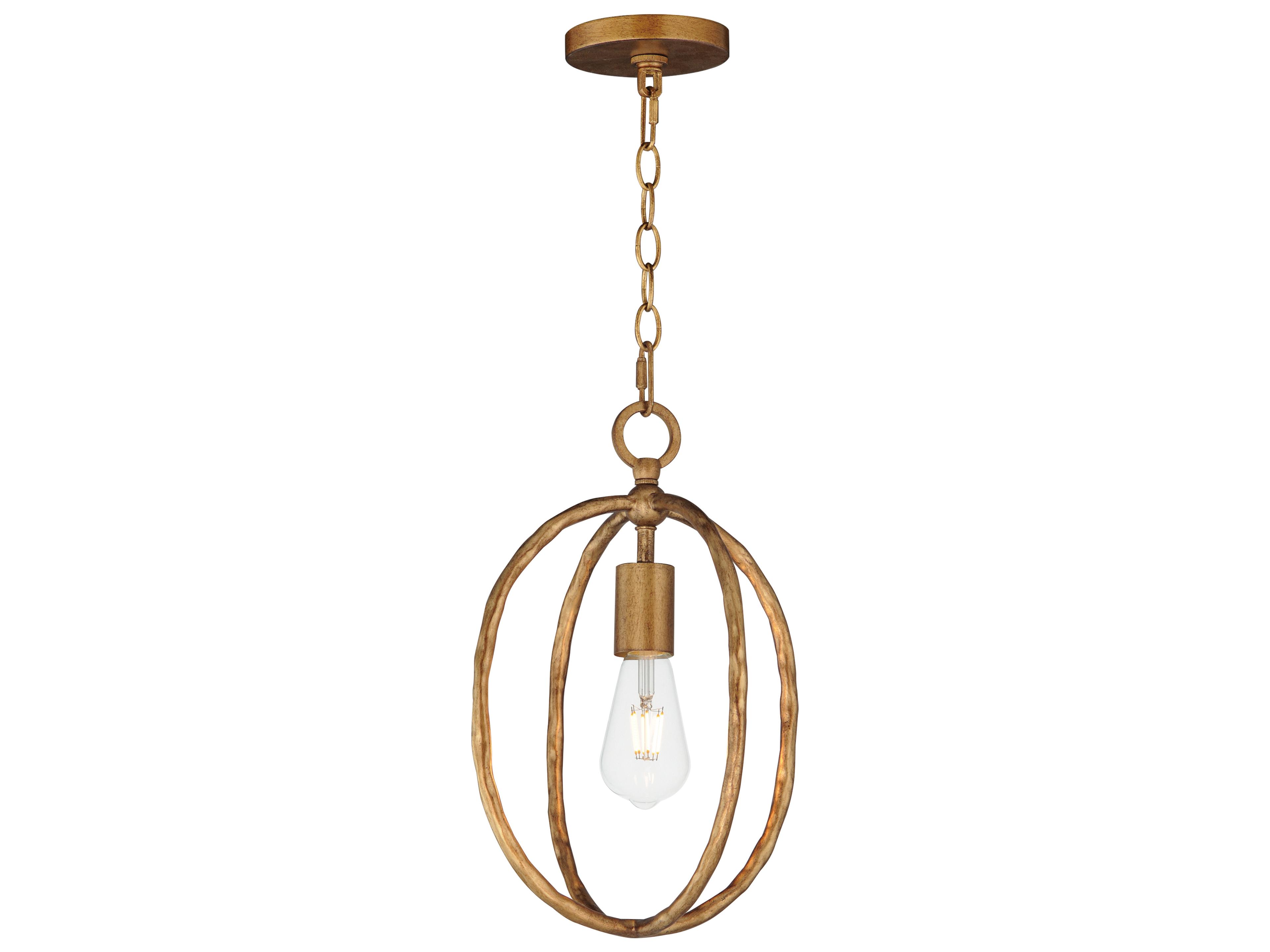 Martel 1-Light Etruscan Gold Mini Pendant