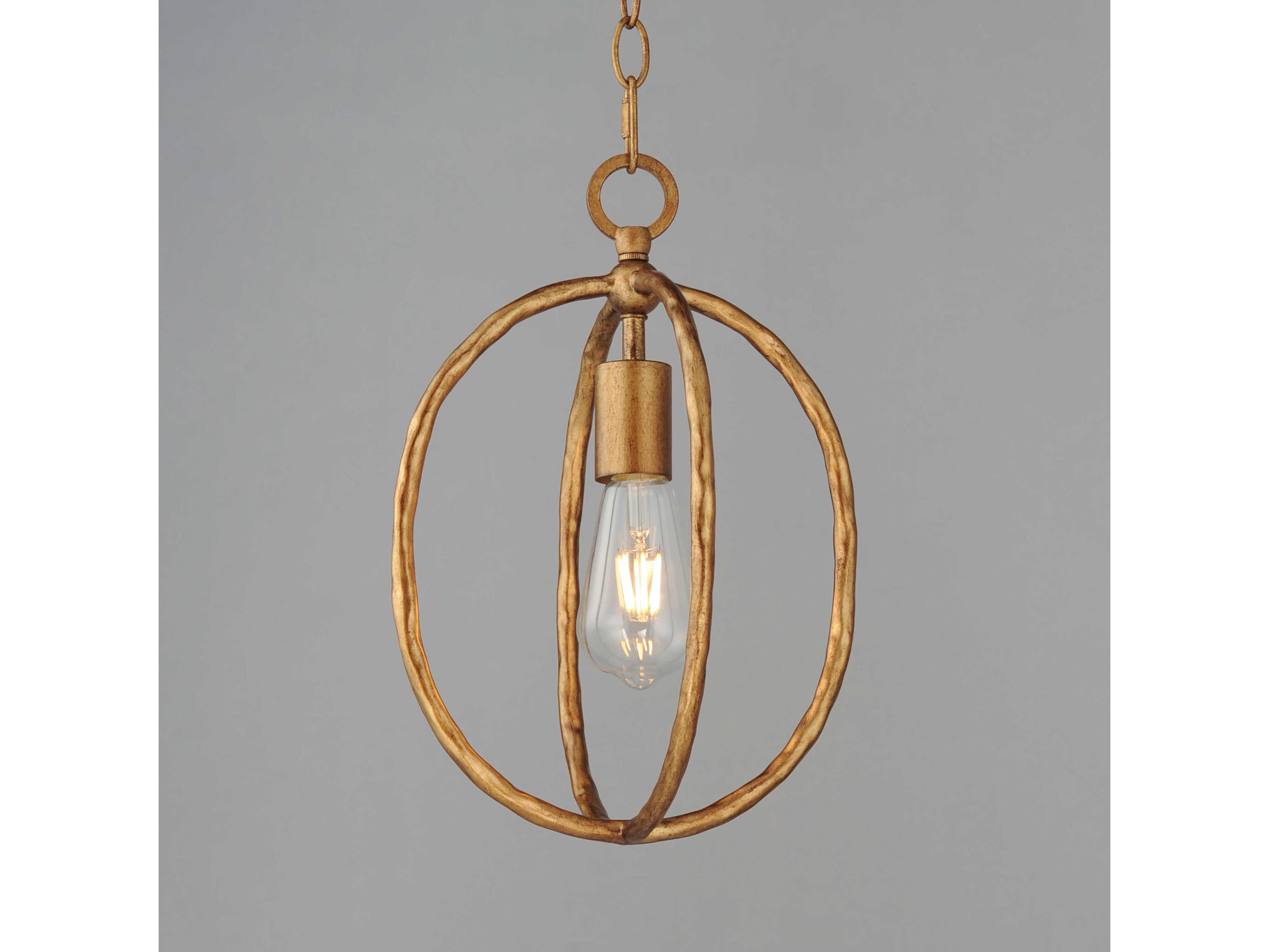 Maxim Lighting Martel 1-Light Etruscan Gold Mini Pendant